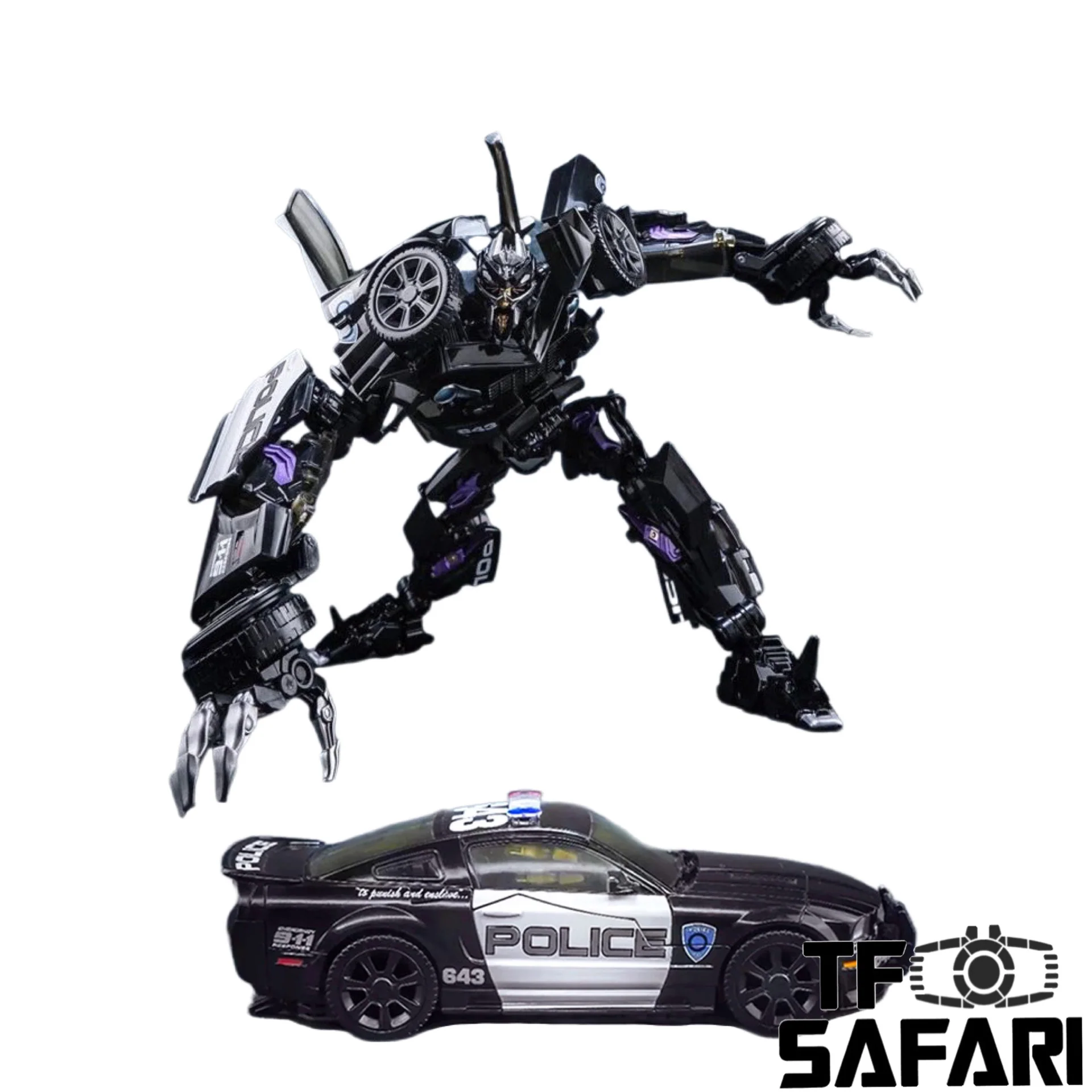 AOYI Mech LS-02 LS02 Barricade (Oversized OS MPM05 MPM-05) BMB Black Mamba 18cm / 7"