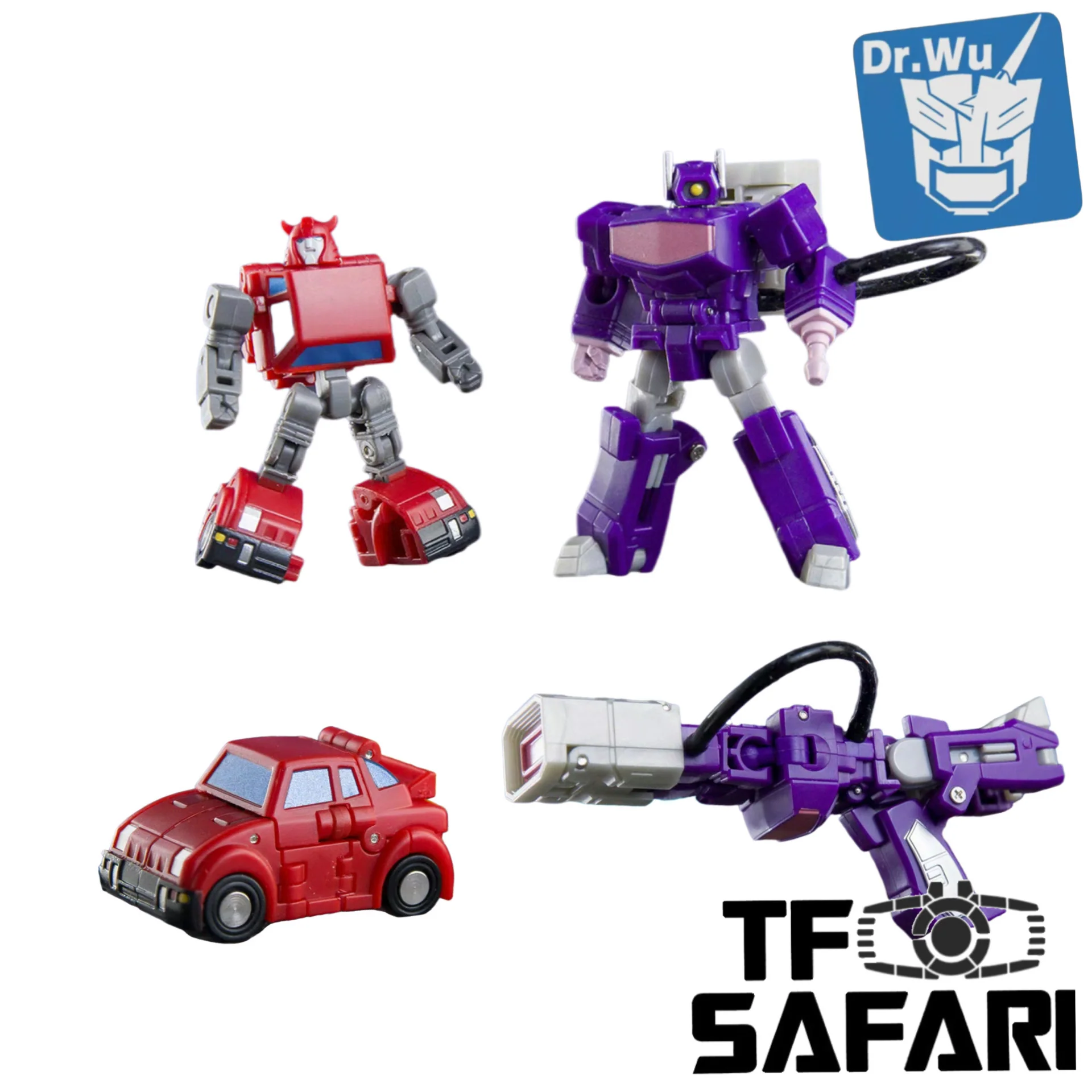 【Pre-Order】Dr.Wu & Mechanic Studio Extreme Warfare DW-E37 Leap (Cliffjumper) / DW-E38 Pulse Gun (Shockwave) Comic Color Version 2 in 1 set 4.5cm