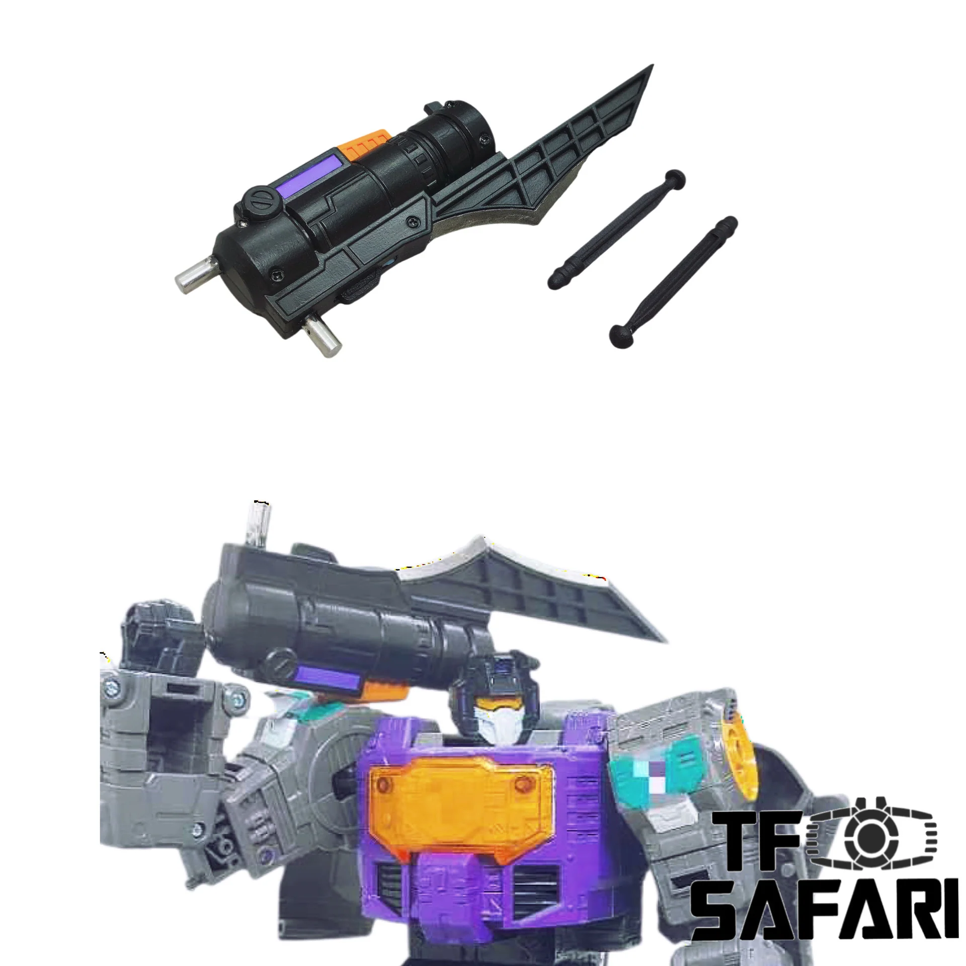 Superman Studio SPS34 SPS34 Spring-Loaded Bayonet Missile Launcher for Studio Series 86 SS86 Shattered Glass Grimlock SG Upgrade Kit