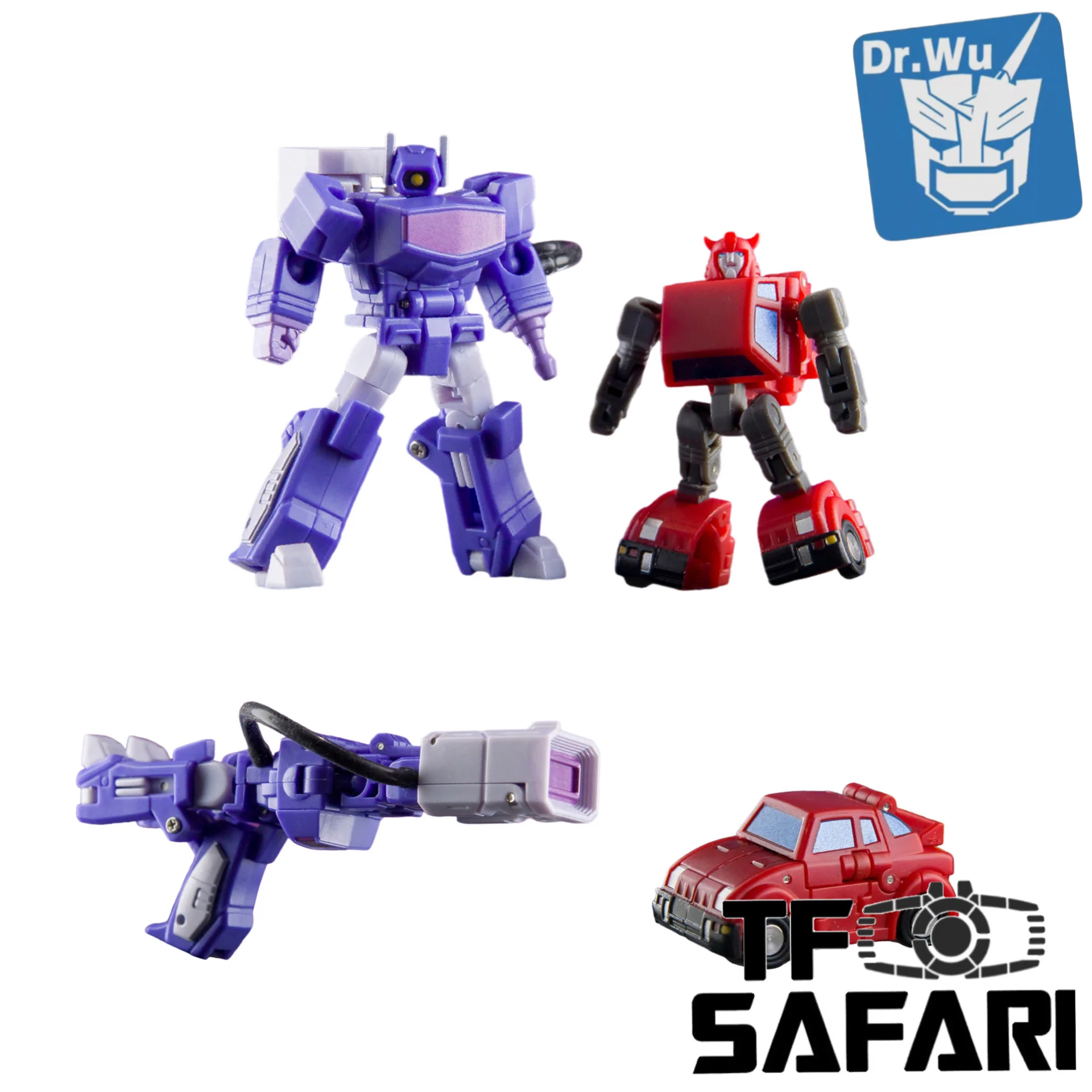 【Pre-Order】Dr.Wu & Mechanic Studio Extreme Warfare DW-E37 Leap (Cliffjumper) / DW-E38 Pulse Gun (Shockwave) 2 in 1 set 4.5cm