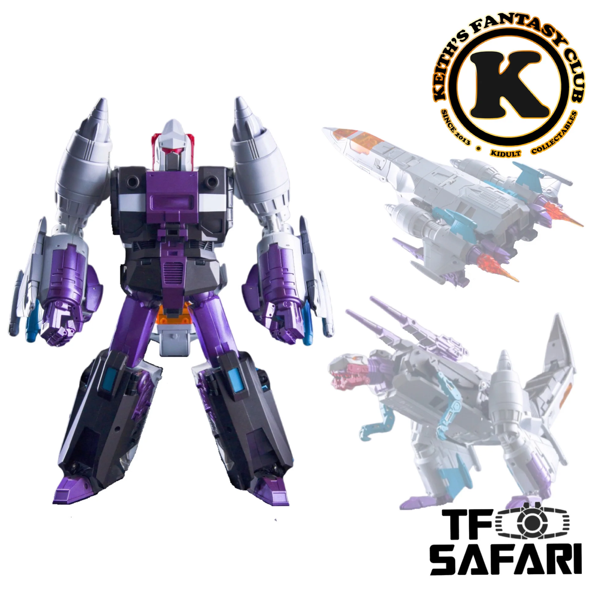 Keith's Fantasy Club KFC EAVI Metal Phase P-10A+ P10A+ Kingzilla (Snap Dragon) Metallic Version 24.5cm / 9.5“