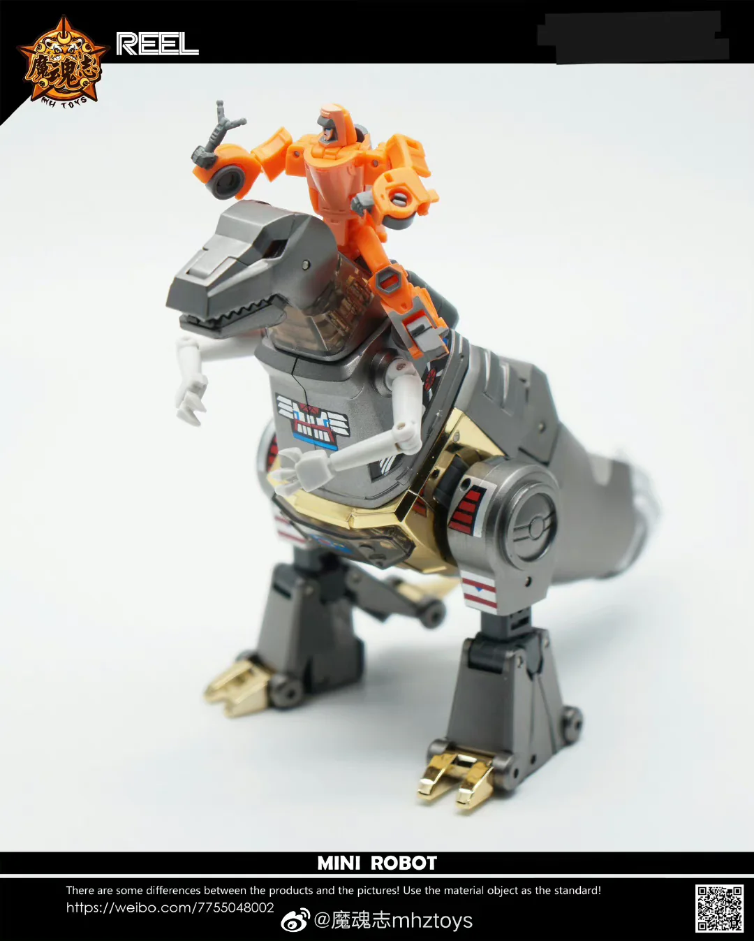 4th Party MHZ Toys MH-MINI-09C Mini09C Tyrannosaurus Rex T-Rex Metallic Version( Oversized NA Newage Ymir Grimlock) 14.5cm / 5.7” 7 4th Party MHZ Toys MH-MINI-09C Mini09C Tyrannosaurus Rex T-Rex Metallic Version( Oversized NA Newage Ymir Grimlock) 14.5cm / 5.7”