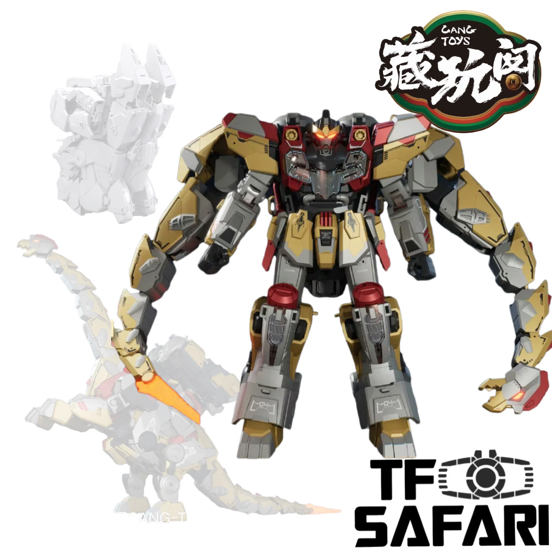 【Pre-Order】Cang Toys Cang-Toys CT-Longyan-04 CT-LONGYAN 04 Brontosolid (Sludge, Volcanicus) Dinobot Combiner 24cm / 9.5"