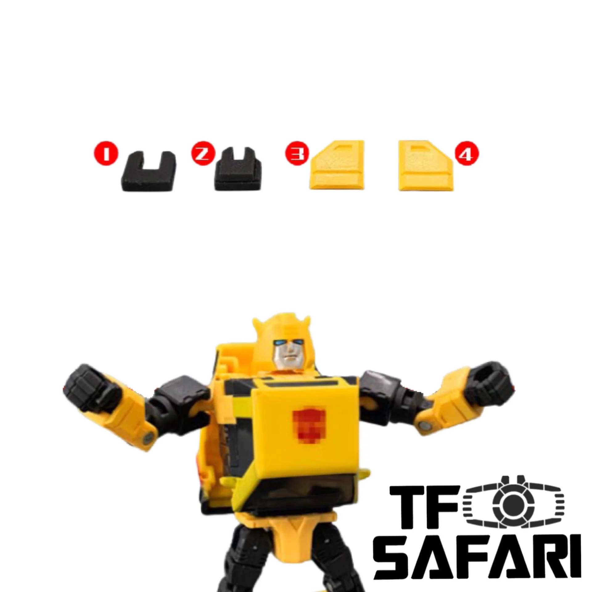 Go Better Studio GX-66 GX66 Upgrade Kit / Gap fillers for Studio Series SS86 Bumblebee Upgrade Kit