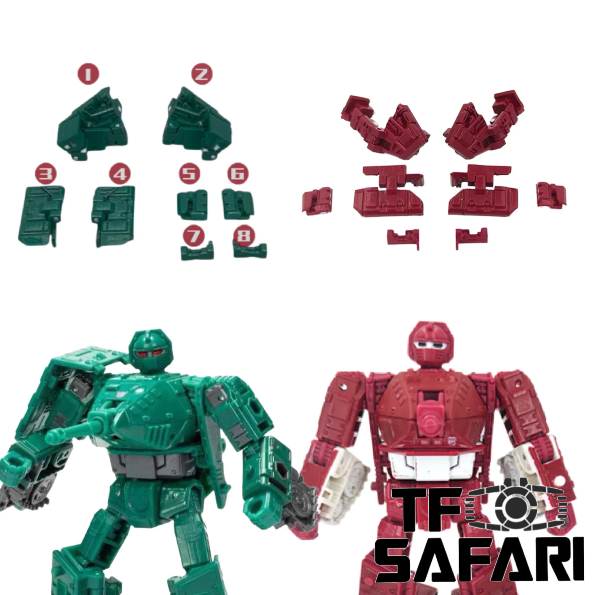 Go Better Studio GX-24 / GX-24B GX24 / GX24B Gap Fillers for WFC Kingdom Warpath / Generation Selects Go-Bot Treds Upgrade Kit