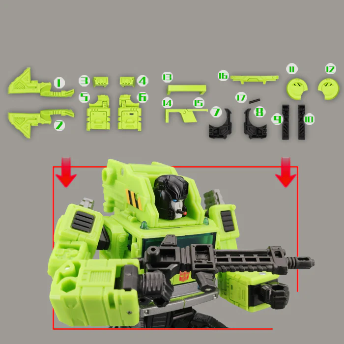 Go Better Studio GX-06C GX06C Uptrade Kit for Legacy Velocitron Road Hauler ( Upgrade Kit+ Gap Fillers) 4 Go Better Studio GX-06C GX06C Uptrade Kit for Legacy Velocitron Road Hauler ( Upgrade Kit+ Gap Fillers)