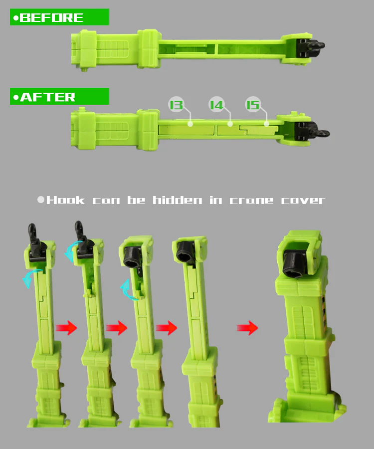 Go Better Studio GX-06C GX06C Uptrade Kit for Legacy Velocitron Road Hauler ( Upgrade Kit+ Gap Fillers) 9 Go Better Studio GX-06C GX06C Uptrade Kit for Legacy Velocitron Road Hauler ( Upgrade Kit+ Gap Fillers)