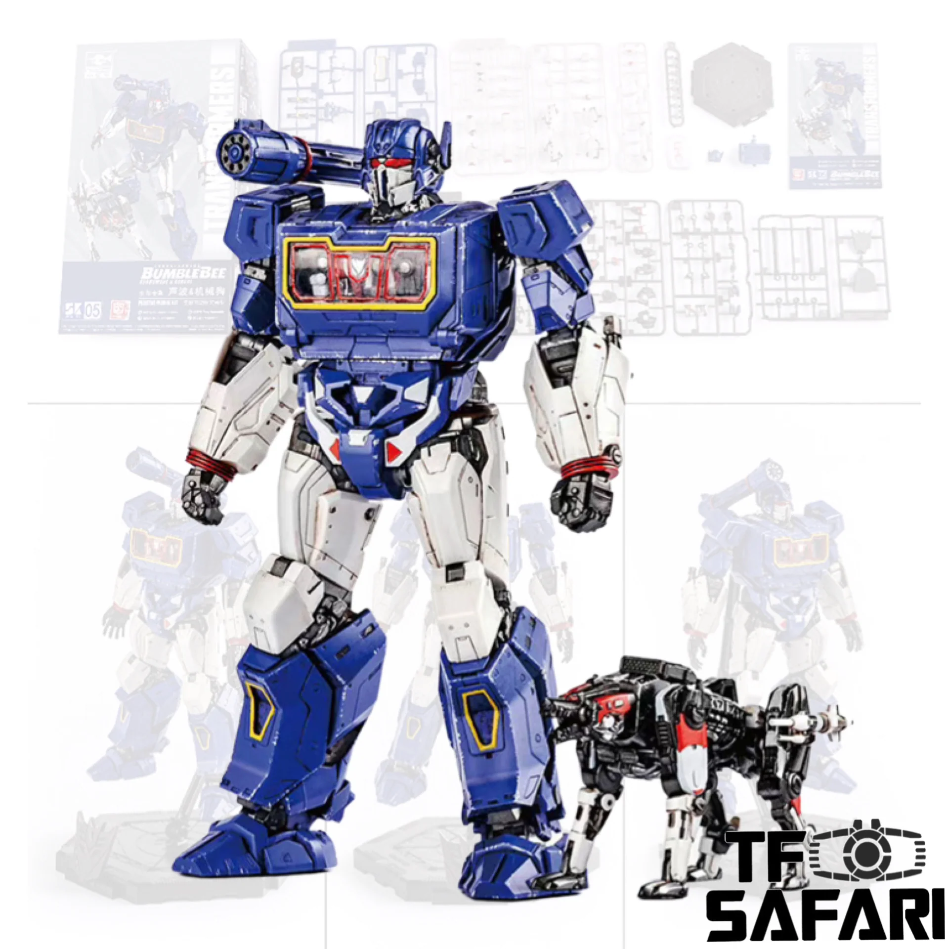 Trumpeter SK-05 SK05 08112  Transformers Soundwave & Ravage Smart Model Kit ( Bumblebee movie Assemble Figurine Series) 11.3cm / 4.5"
