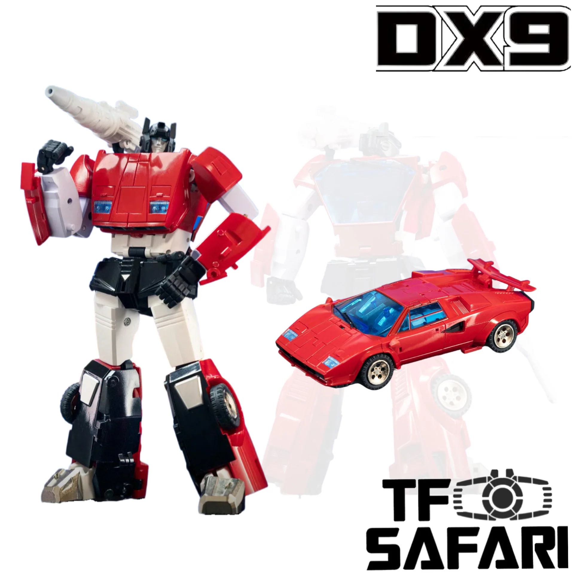DX9 Toys D21 D-21 Red Storm (Sideswipe G1 MP 2.0)