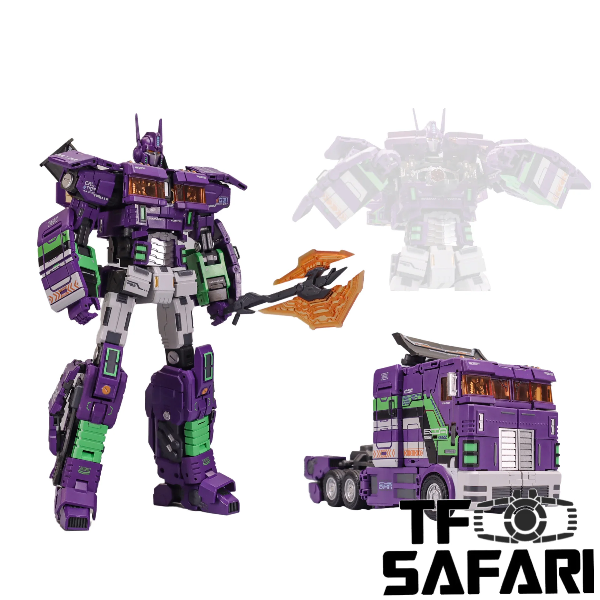 G-Creation GDW-01C GDW01C Ultra Maxmas (IDW Optimus Prime Shattered Glass Version) EVA / Purple Version 22cm / 8.6"