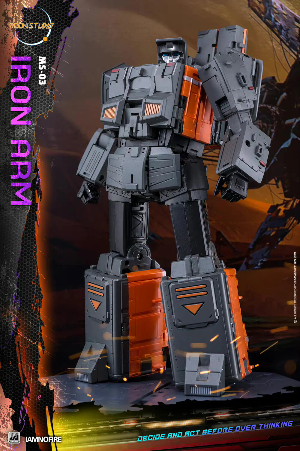 Moon Studio MS-03 Iron Arm, Radiatron (Not G1 Kaen, Raiden ) 21cm / 8.3" 20 Moon Studio MS-03 Iron Arm, Radiatron (Not G1 Kaen, Raiden ) 21cm / 8.3"
