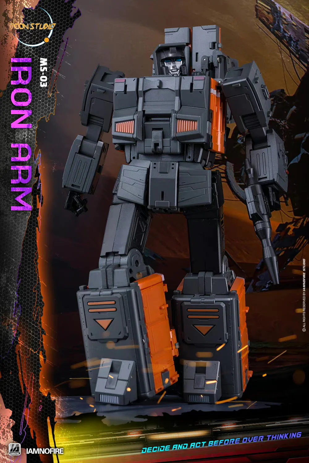 Moon Studio MS-03 Iron Arm, Radiatron (Not G1 Kaen, Raiden ) 21cm / 8.3" 5 Moon Studio MS-03 Iron Arm, Radiatron (Not G1 Kaen, Raiden ) 21cm / 8.3"