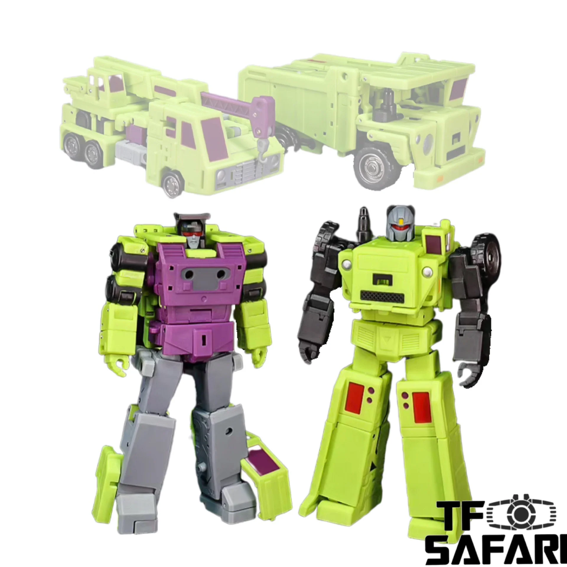 Magic Square MS Toys MS-B39 Hook & MS-B40 Long Haul Constructor Devastator Combiner Set B (2 in 1 set)10cm / 4"