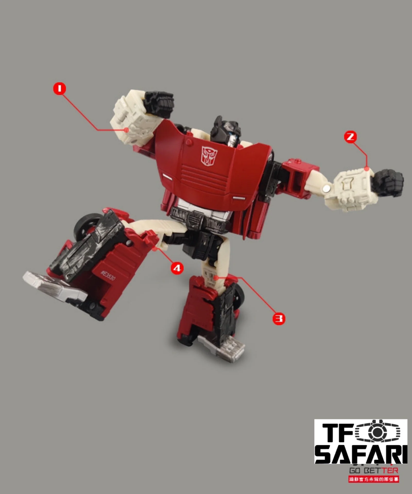 Go Better Studio GX-31 Arm & Hip Gap Covers for WFC Siege Sideswipe / Red Alert Upgrade Kit 7 Go Better Studio GX-31 Arm & Hip Gap Covers for WFC Siege Sideswipe / Red Alert Upgrade Kit