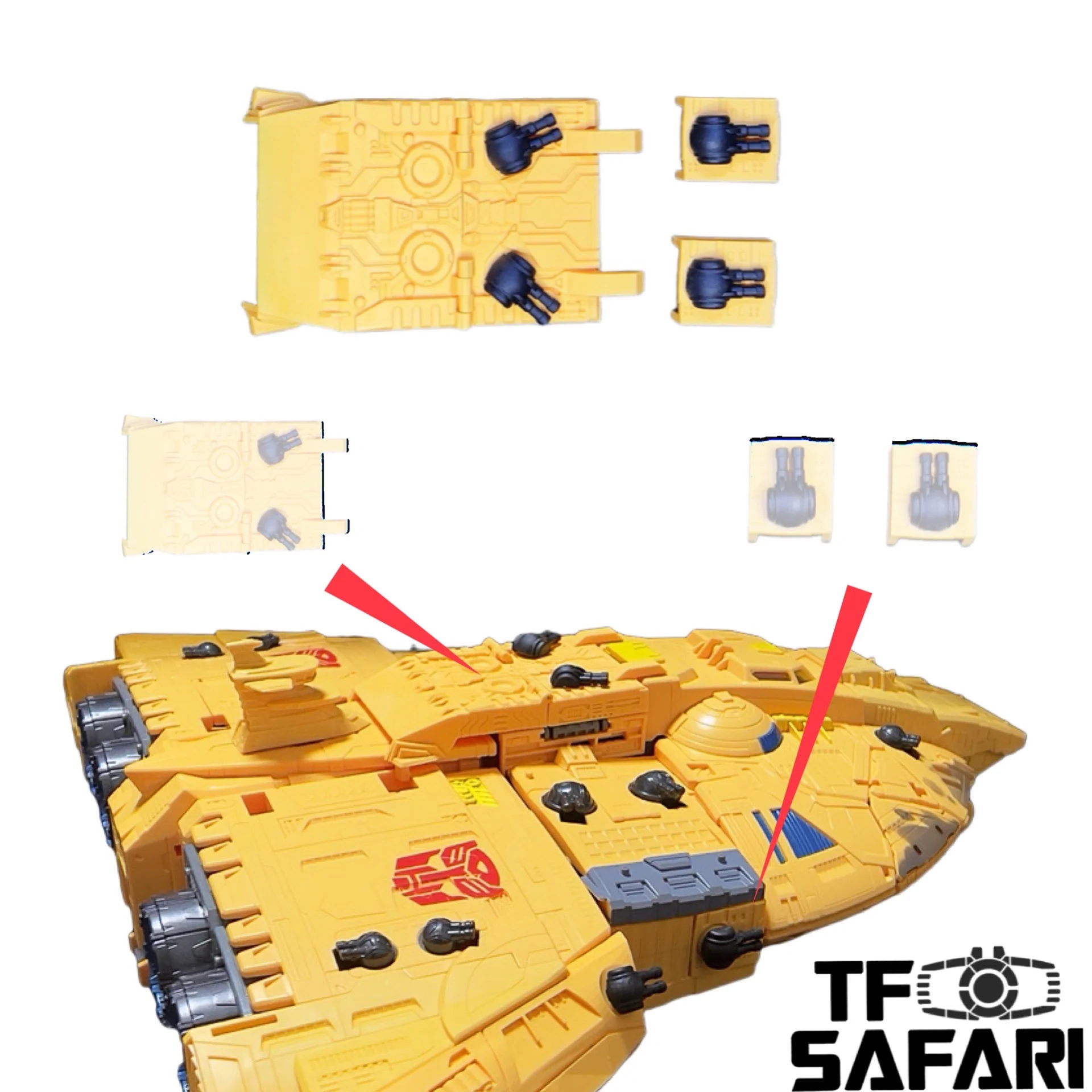Juqi Toys JQ03B Gap Fillers for WFC-K30 Titan Class Autobot Ark Upgrade Kit
