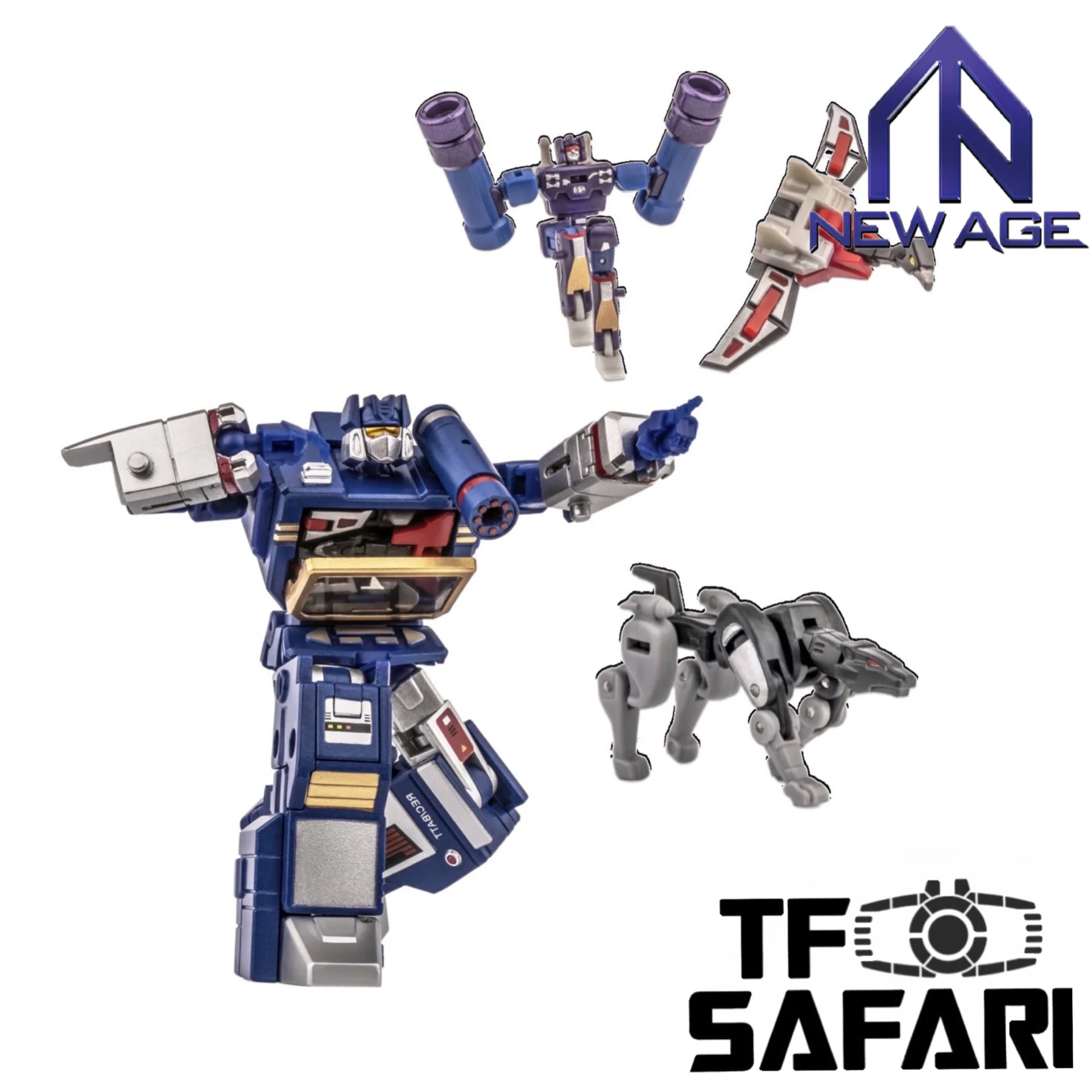 NA NewAge H21EX H-21EX Scaramanga ( Soundwave ) Toy Color 4 in 1 pack Toy Color Version New Age 9cm / 3.5"
