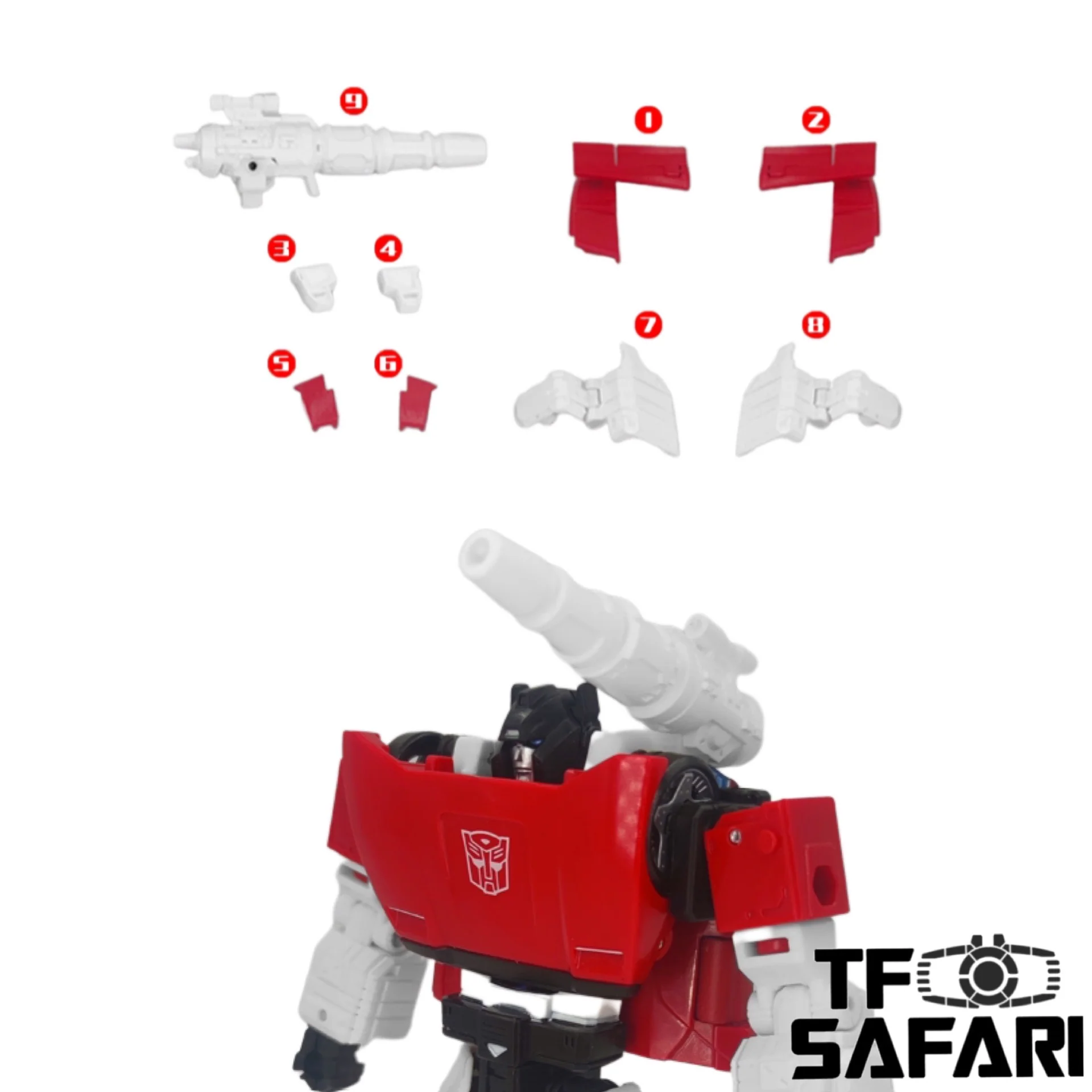 Go Better Studio GX-30B GX30B Upgrade Kit / Gap fillers for  WFC Kingdom Sideswipe Upgrade Kit