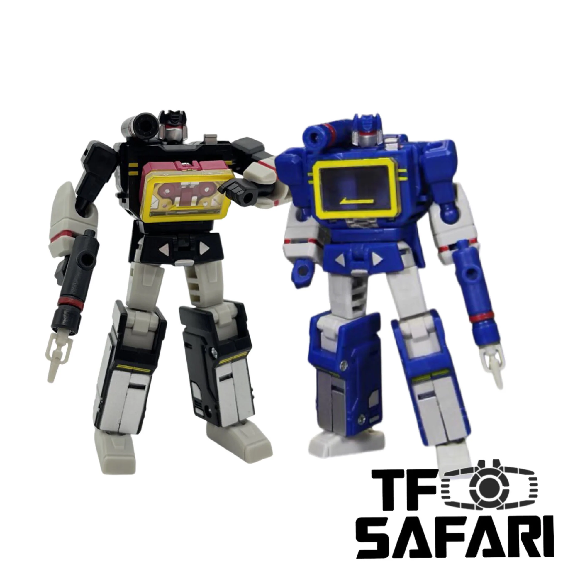 Pocket Toys TS04 TS-04 / TS04B TS-04B Tuner (Soundwave, KO DX9 X33 Sonic wizard, 3 Cassette Warriors) PocketToys 10cm / 4"