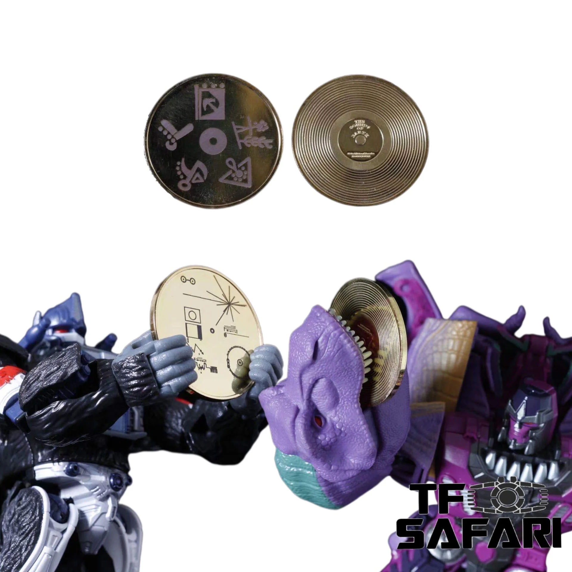 ZX Studio ZX-06 Golden Disks for WFC Kingdom Beast Wars 2 in 1 set Upgrade Kit