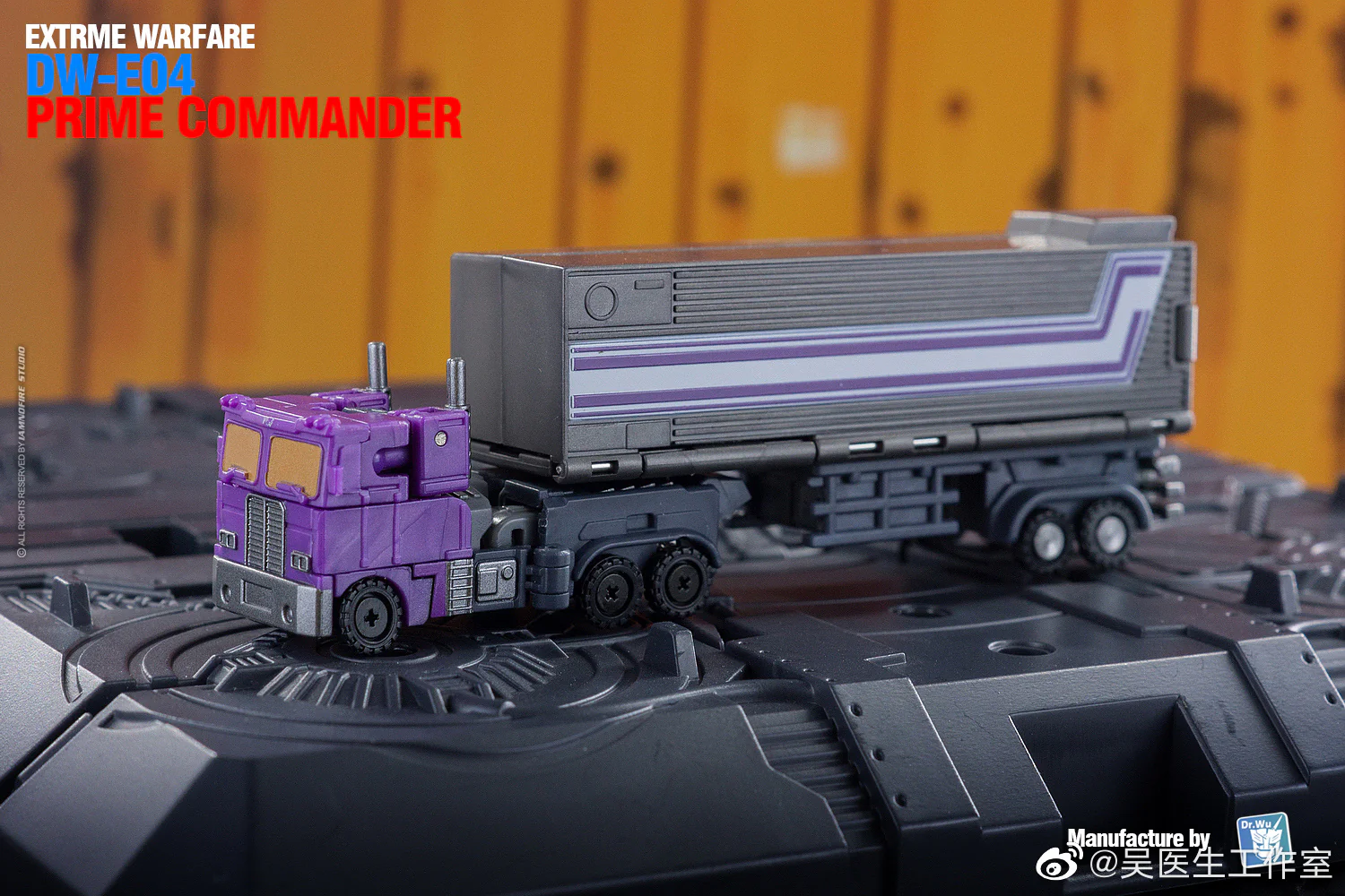 Dr.Wu & Mechanic Studio Extreme Warfare DW-E04P DWE04P Prime Commander (Optimus Prime) w/ convoy Legends Class (Core Class) fit to Earthrise Titan Class Purple Version 6cm / 4.6" 5 Dr.Wu & Mechanic Studio Extreme Warfare DW-E04P DWE04P Prime Commander (Optimus Prime) w/ convoy Legends Class (Core Class) fit to Earthrise Titan Class Purple Version 6cm / 4.6"