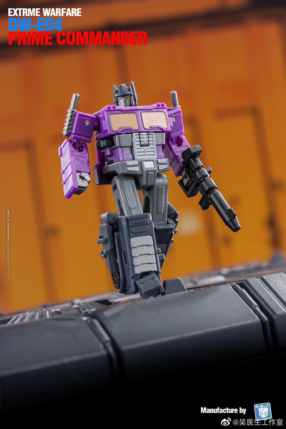 Dr.Wu & Mechanic Studio Extreme Warfare DW-E04P DWE04P Prime Commander (Optimus Prime) w/ convoy Legends Class (Core Class) fit to Earthrise Titan Class Purple Version 6cm / 4.6" 7 Dr.Wu & Mechanic Studio Extreme Warfare DW-E04P DWE04P Prime Commander (Optimus Prime) w/ convoy Legends Class (Core Class) fit to Earthrise Titan Class Purple Version 6cm / 4.6"
