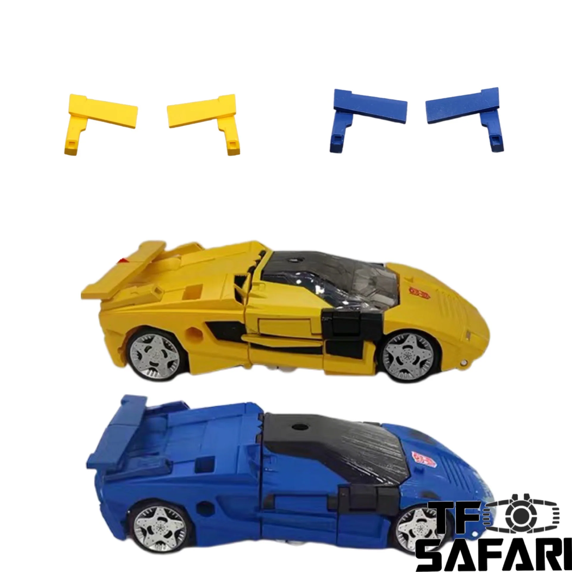 Go Better Studio GX-07Y / GX-07B GX07Y / GX07B Yellow / Blue Spoliers Tail Wing for WFC Siege Tigertrack / Deep Cover Upgrade Kit