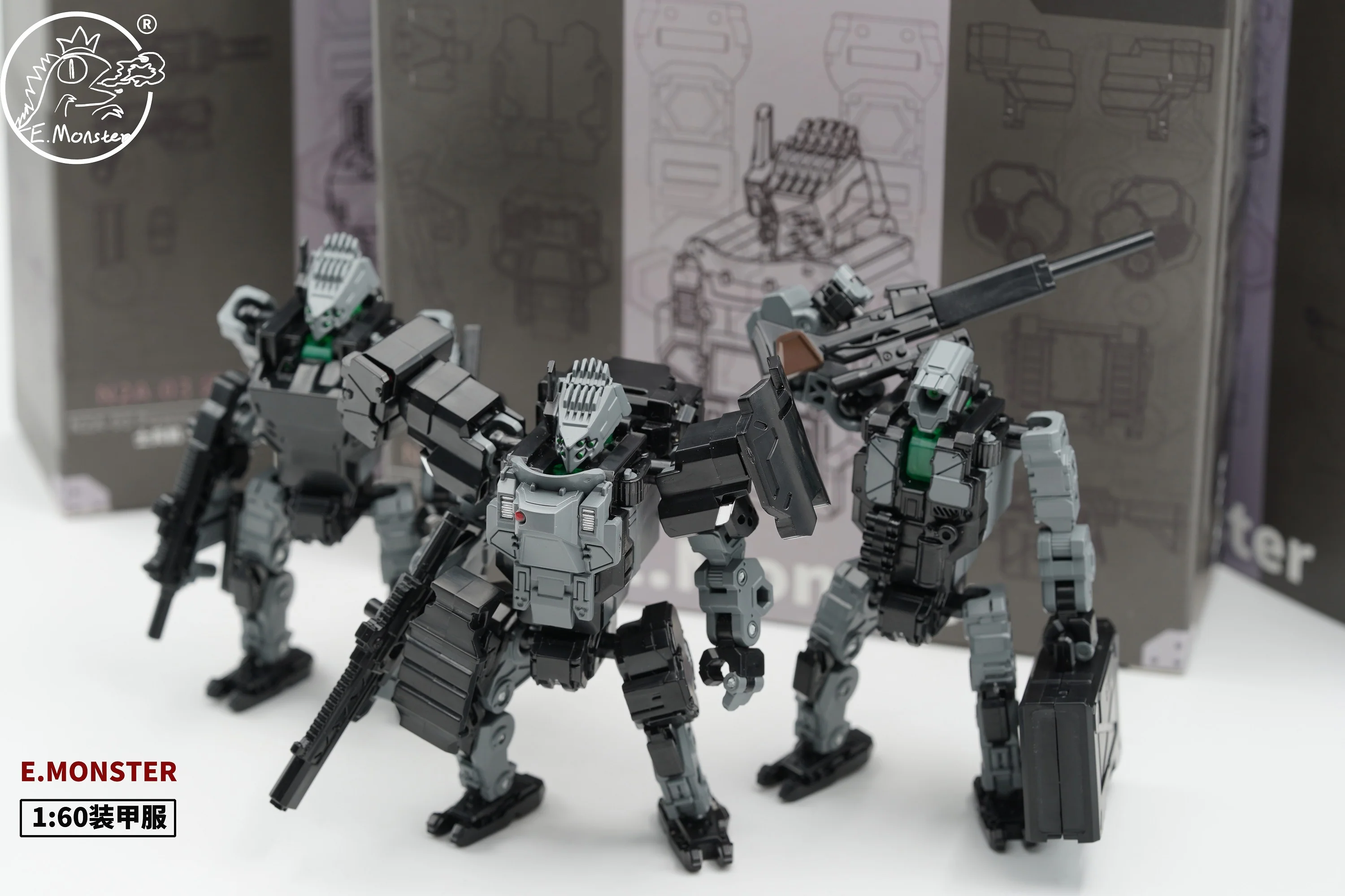 Emonster EM01/EM02/EM03 Power Suit (Diaclone line size) 1:60 3 Emonster EM01/EM02/EM03 Power Suit (Diaclone line size) 1:60