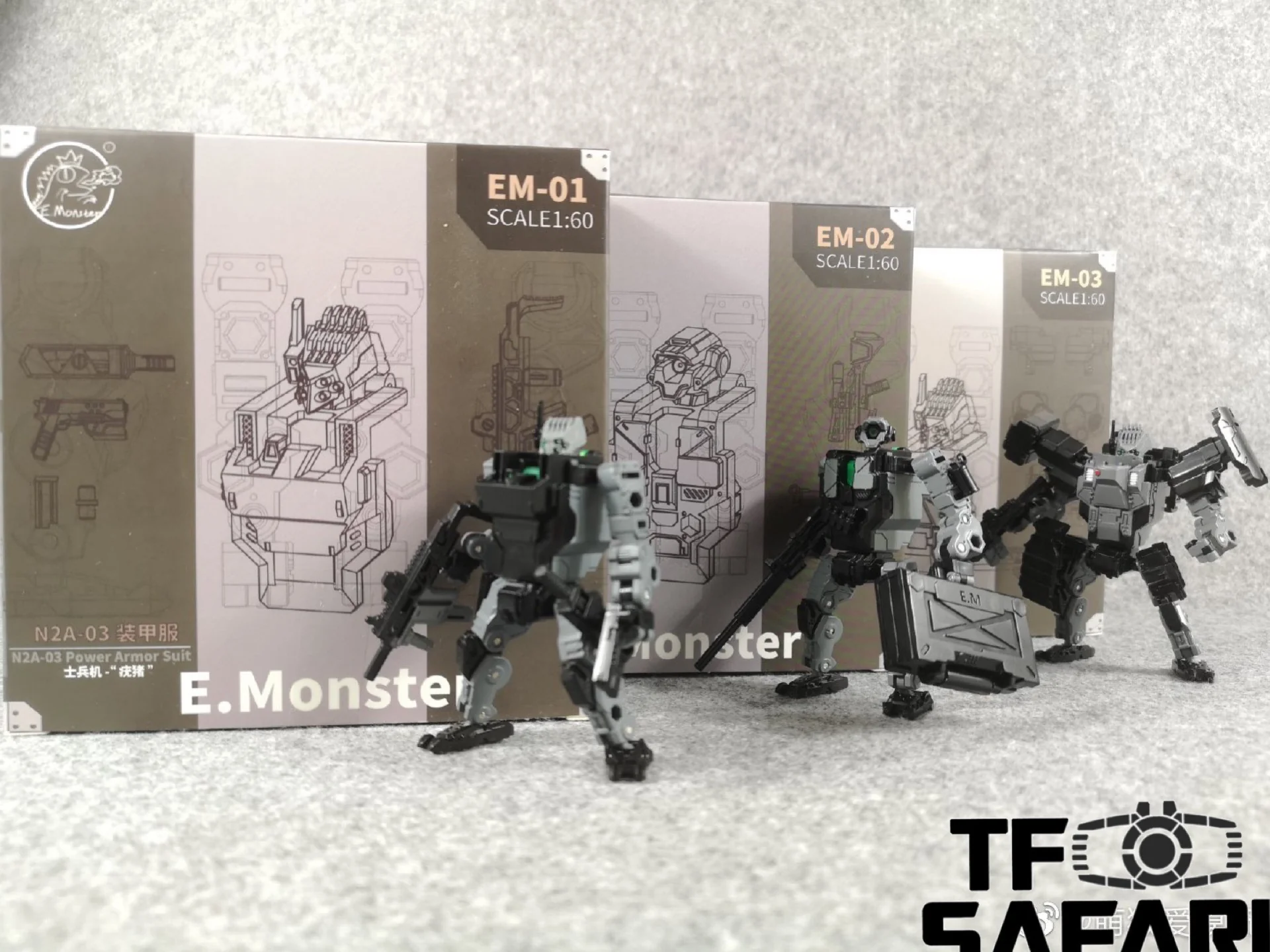 Emonster EM01/EM02/EM03 Power Suit (Diaclone line size) 1:60 23 Emonster EM01/EM02/EM03 Power Suit (Diaclone line size) 1:60