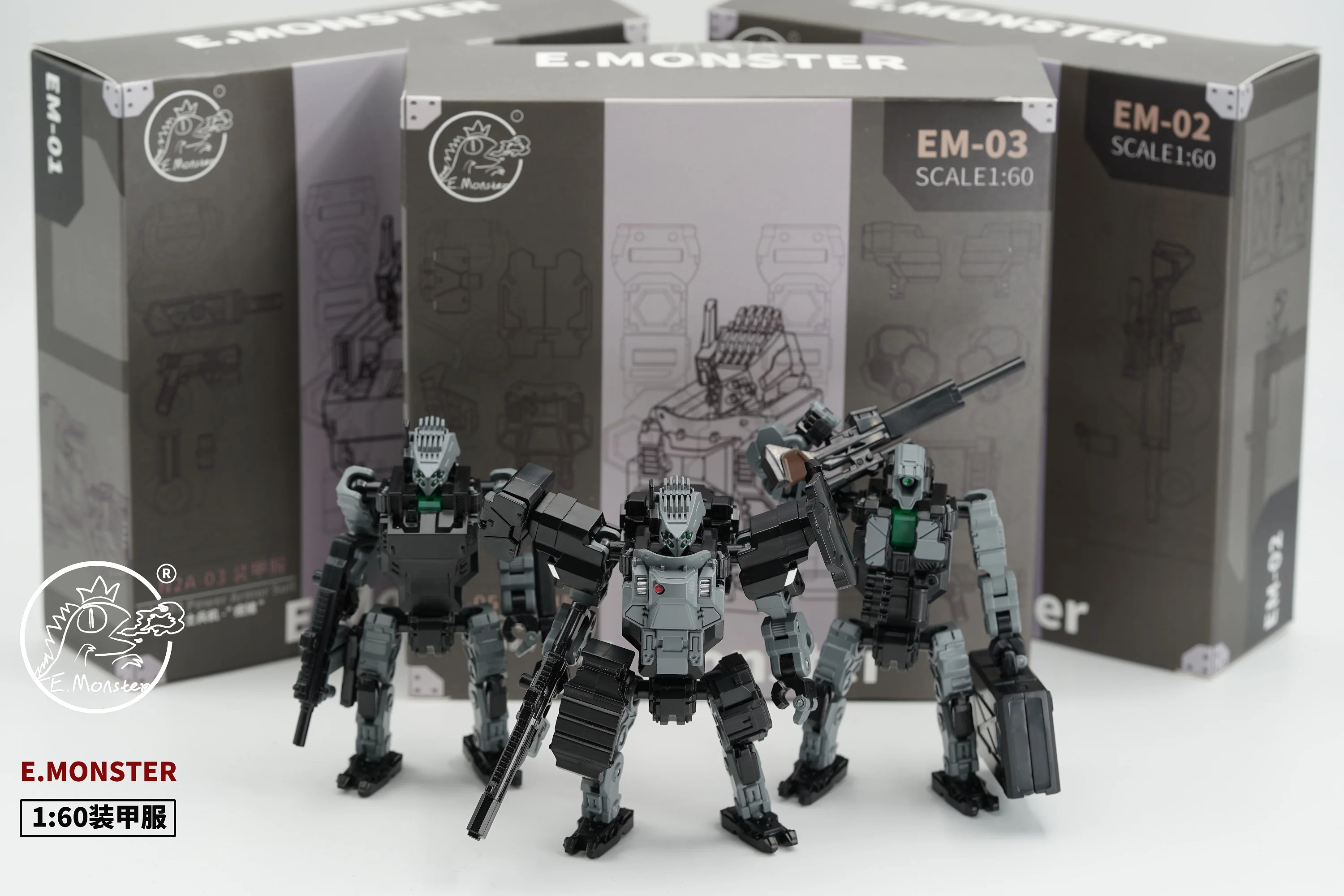 Emonster EM01/EM02/EM03 Power Suit (Diaclone line size) 1:60 4 Emonster EM01/EM02/EM03 Power Suit (Diaclone line size) 1:60