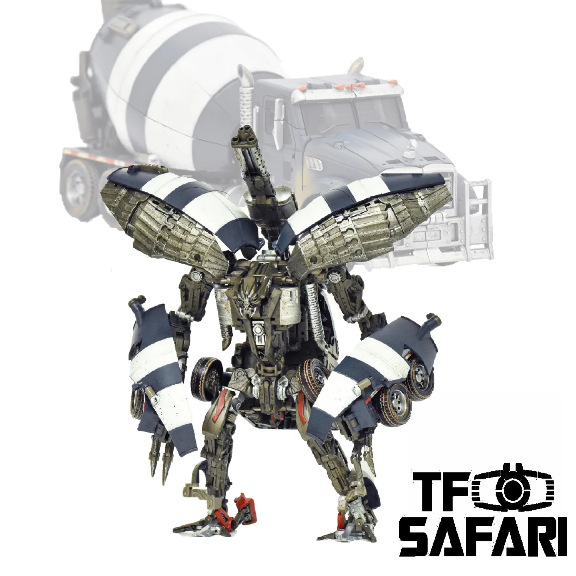 Devil Saviour (BombusBee) DS-01 Split of Trouble Maker (Mixmaster of ROTF Devastator Constructicons) 18cm / 7"
