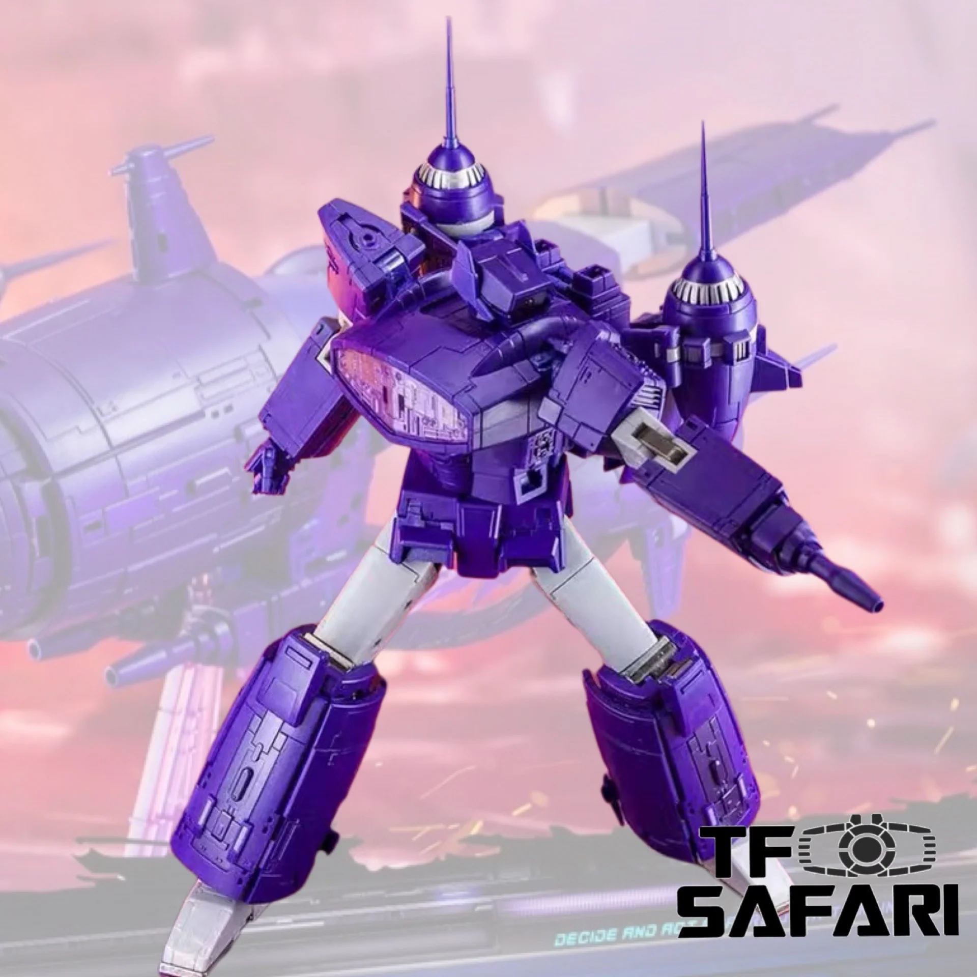 Lemontree Toys  LT-03 LT03 Purple Potato (Shockwave) Starship 22cm / 8.7"