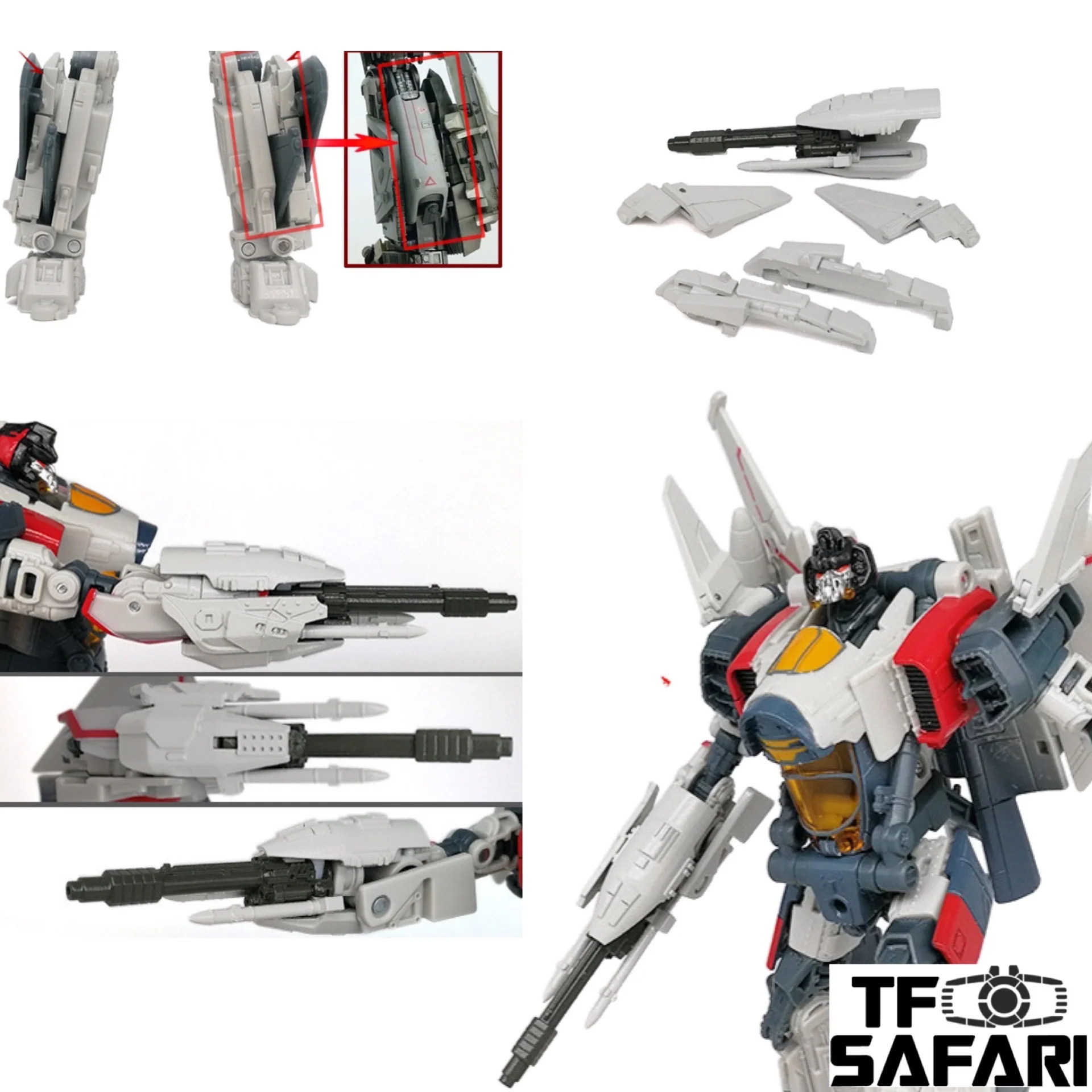 Go Better Studio GX-13 Gap Filler and Arm Weapon for Studio Series SS65 Blitzwing Upgrade Kit