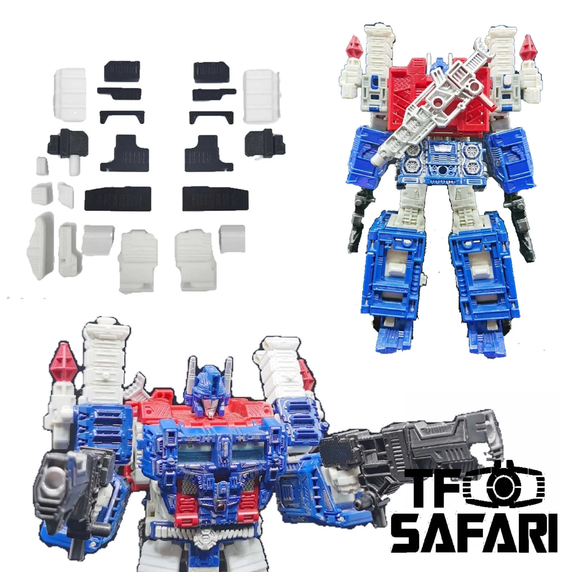 Ratchet Studio ROS-015W Gap Filler and Leg Extensions for WFC Siege Ultra Magnus (Original White Version)Upgrade Kit