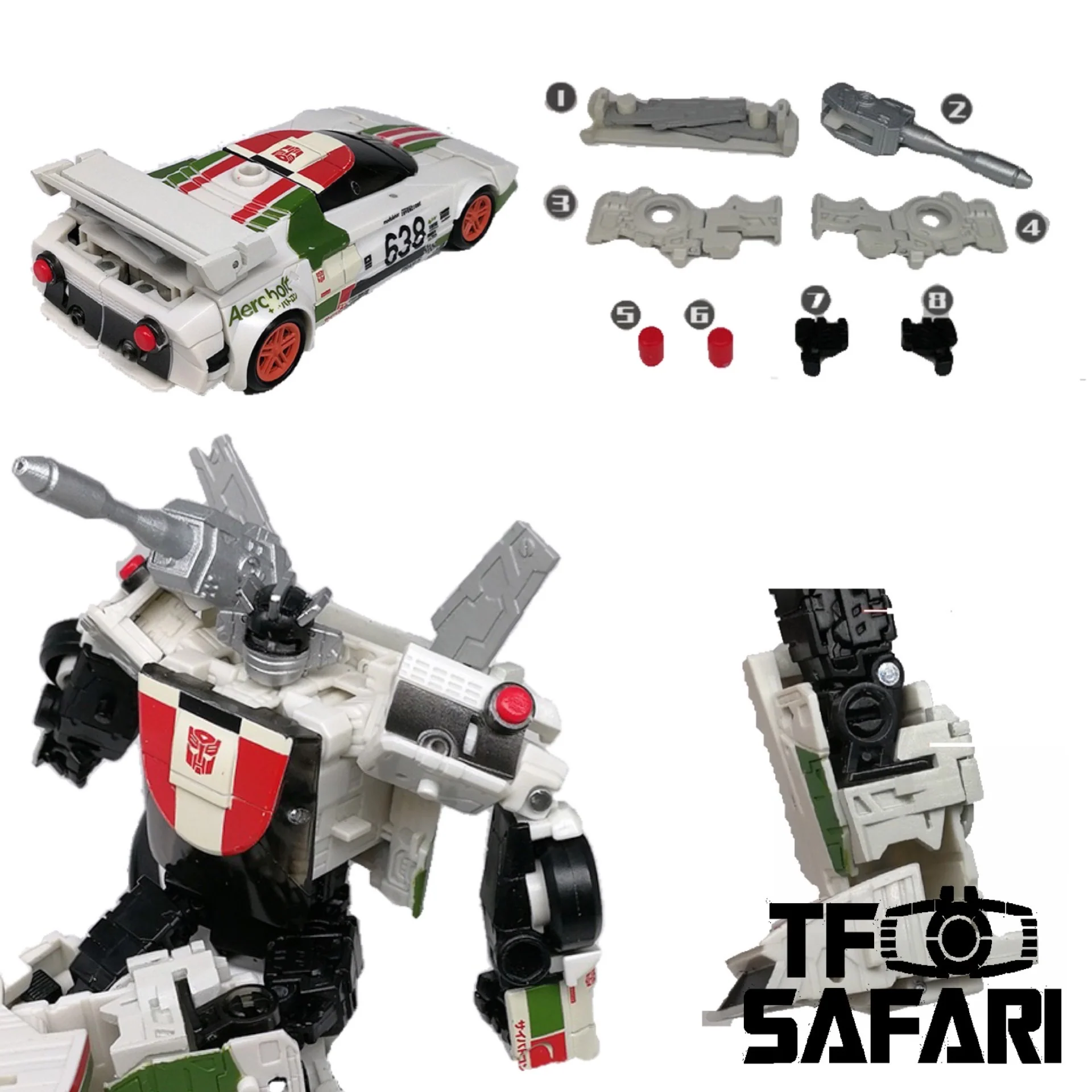 Go Better Studio GX-08 Uptrade Kit for WFC Earthrise Wheeljack ( Upgrade Kit+ Gap Fillers)