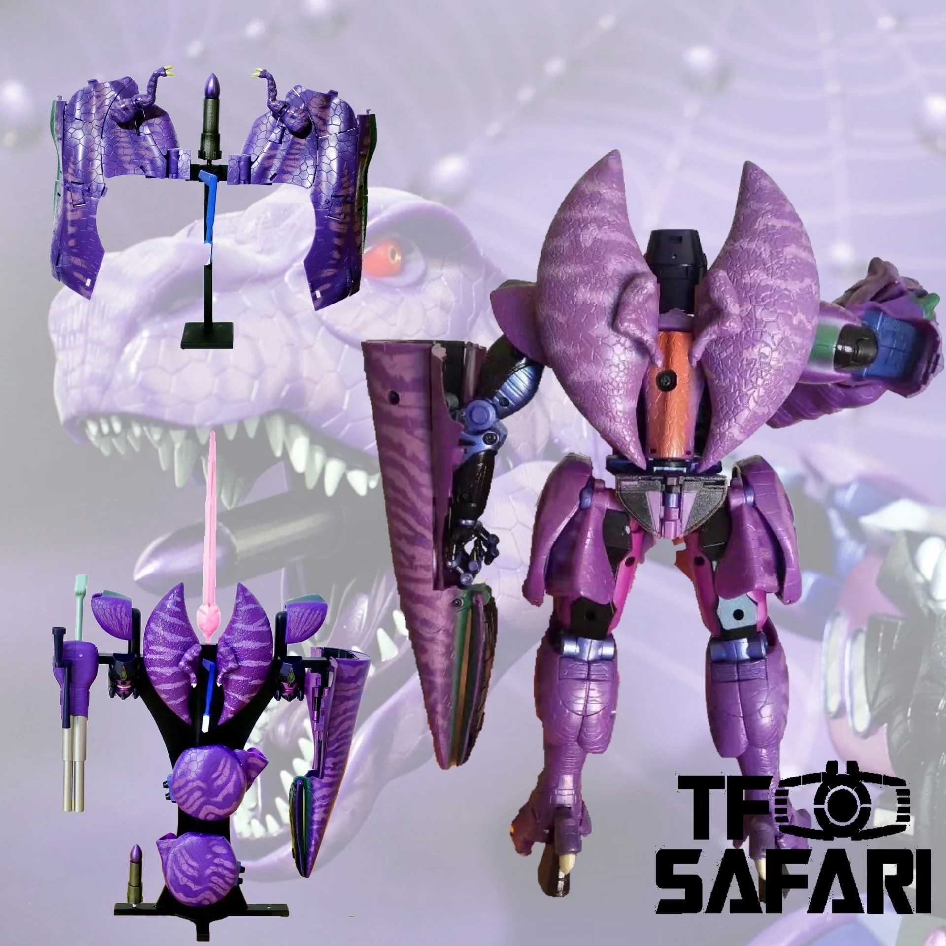 Blackarachnia Studio BAS-01 Changeable Backpack for Takara Tommy MP43 BW Beast War Megatron Upgrade Kit. 3 Blackarachnia Studio BAS-01 Changeable Backpack for Takara Tommy MP43 BW Beast War Megatron Upgrade Kit.