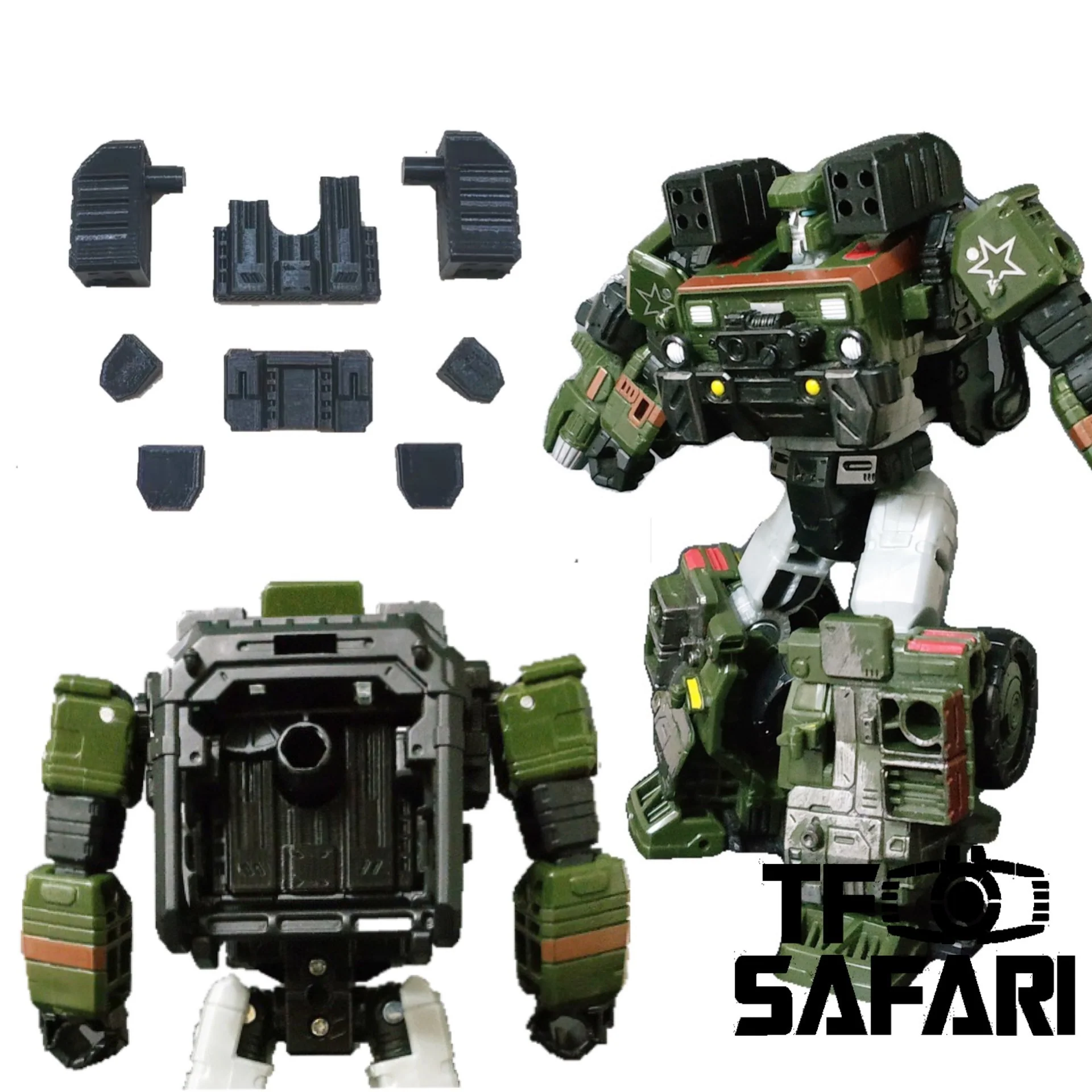Ratchet Studio ROS-006 Gap Fillers & Shoulder Rocket Launcher for WFC Siege Hound ( Hot Shot ) Upgrade Kit