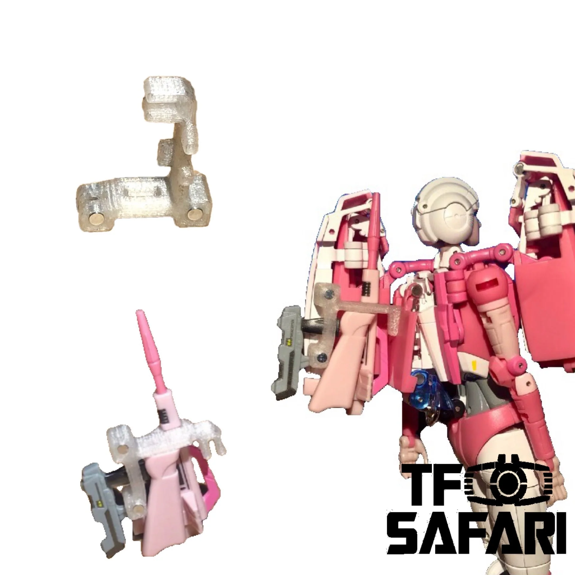 【MTO】SKW-02 weapon rack on back for Fanstoys FT24 FT-24 Rogue (Arcee)
