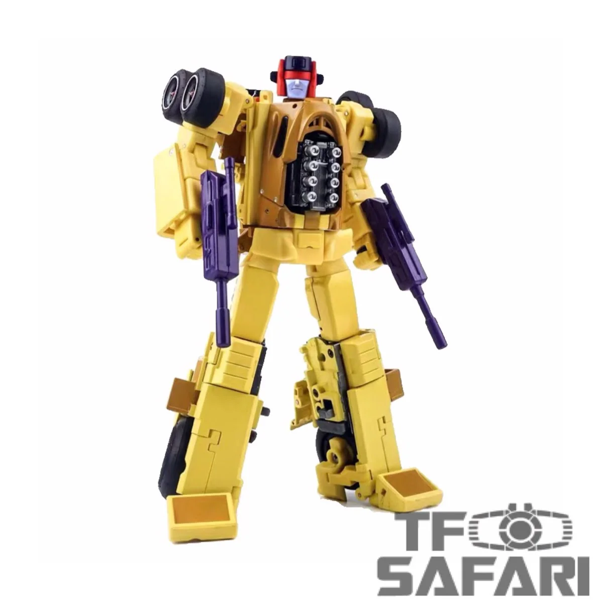 Xtransbots XTB MX-XVI MXXVI MX-16 Overheat Drag Strip (Monolith / Menasor Combiner, Stunticons) MX16 16cm / 6.5"