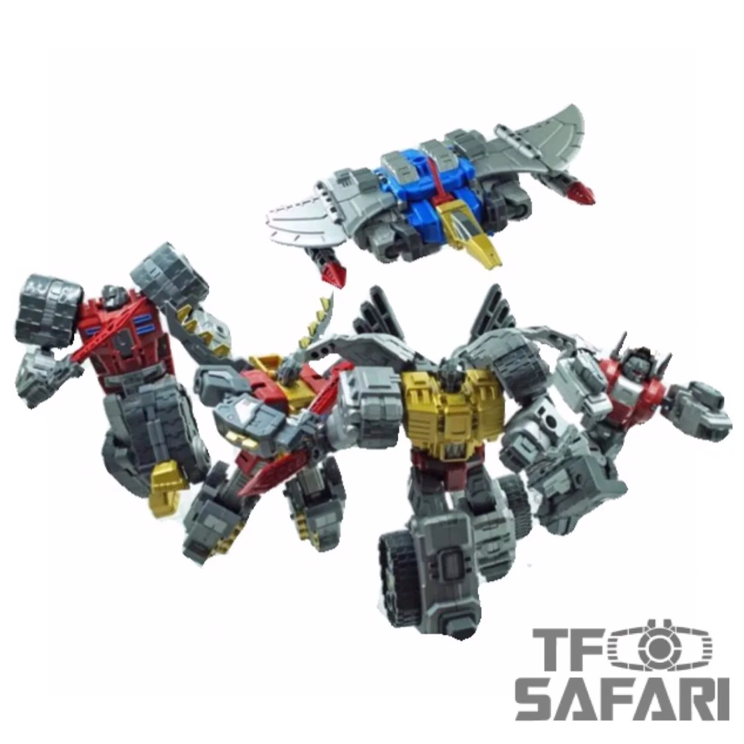 Iron Factory IF E06 - E10 Asura Knights ( Dinobots in Civil War) 5 in 1 9cm