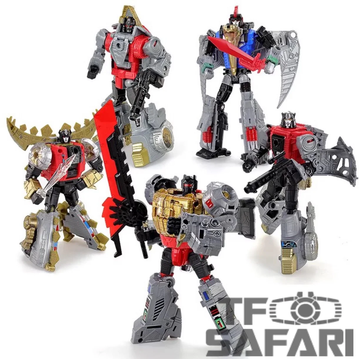【No Original Box】BPF Volcanicus (POTP Dinobot Combiner, 1:1 KO) 5 in 1
