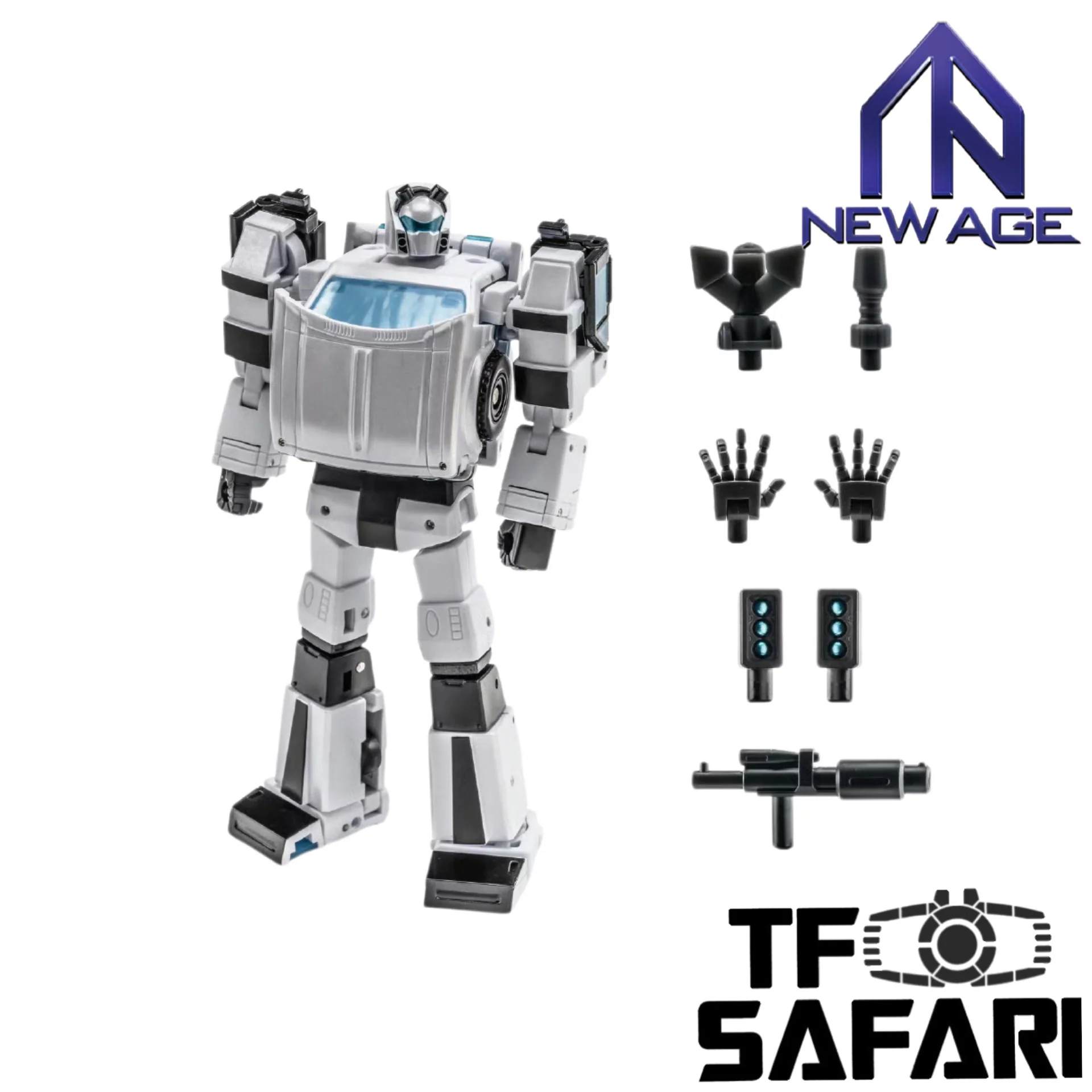 NA NewAge H64W H-64W Security Marwin (Trailbreaker White Version) New Age 10cm / 4"