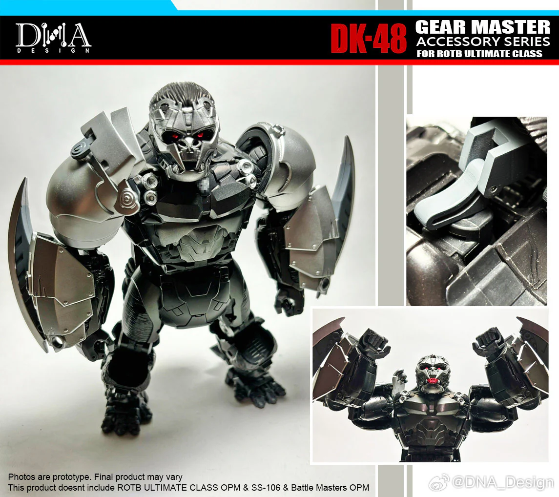 DNA Design DK-48 DK48 Upgrade Kits for Rise of the Beasts ROTB Ultimate Optimus Primal 16 DNA Design DK-48 DK48 Upgrade Kits for Rise of the Beasts ROTB Ultimate Optimus Primal