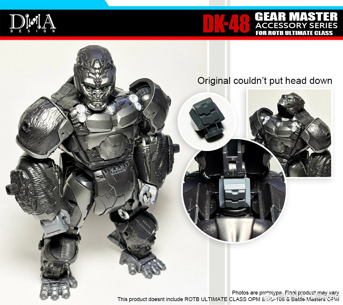 DNA Design DK-48 DK48 Upgrade Kits for Rise of the Beasts ROTB Ultimate Optimus Primal 9 DNA Design DK-48 DK48 Upgrade Kits for Rise of the Beasts ROTB Ultimate Optimus Primal
