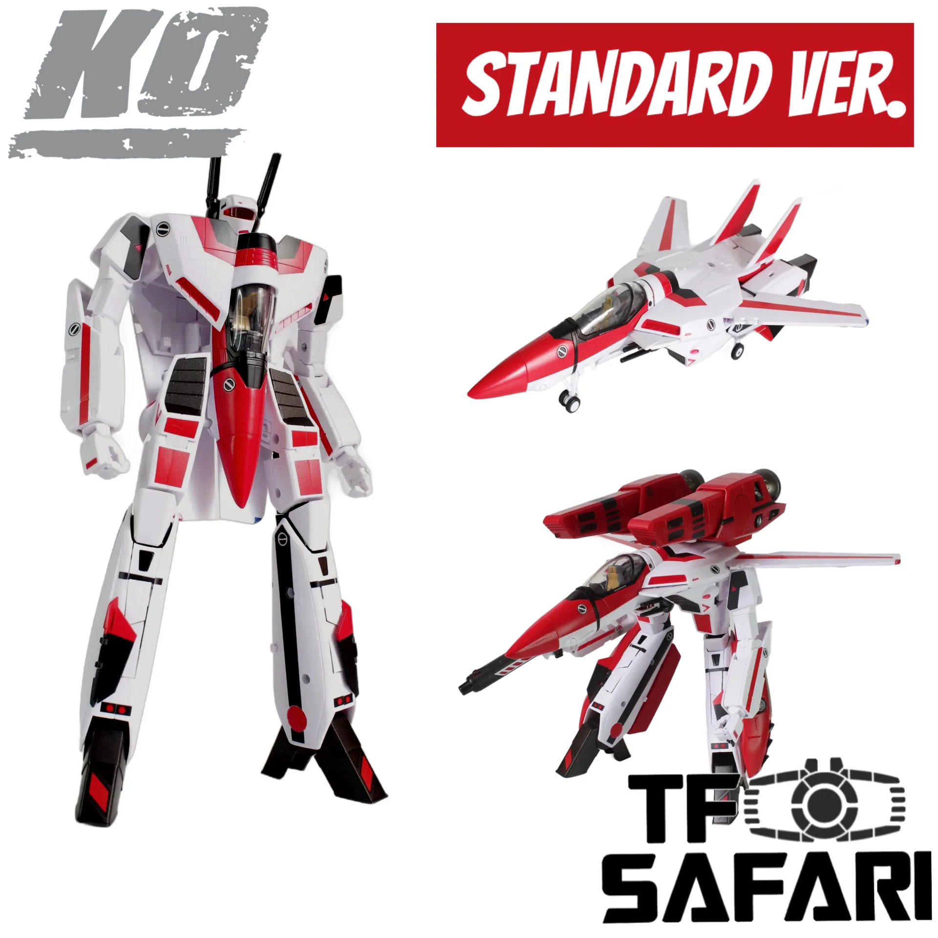 FUGU FG Model FG-01 FG01 KO Macross VF1S God of Flame with Fast Pack Armor Standard Version 24cm / 9.5“