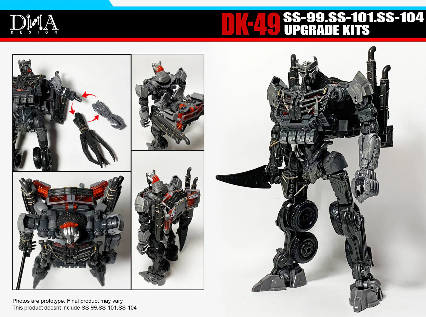 DNA Design DK-49 DK49 Upgrade Kits for Studio Series SS-99 Battletrap, SS-101 Scourge & SS-104 Nightbird 11 DNA Design DK-49 DK49 Upgrade Kits for Studio Series SS-99 Battletrap, SS-101 Scourge & SS-104 Nightbird