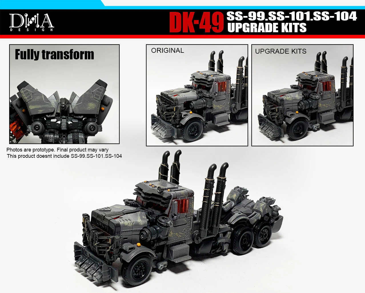 DNA Design DK-49 DK49 Upgrade Kits for Studio Series SS-99 Battletrap, SS-101 Scourge & SS-104 Nightbird 8 DNA Design DK-49 DK49 Upgrade Kits for Studio Series SS-99 Battletrap, SS-101 Scourge & SS-104 Nightbird