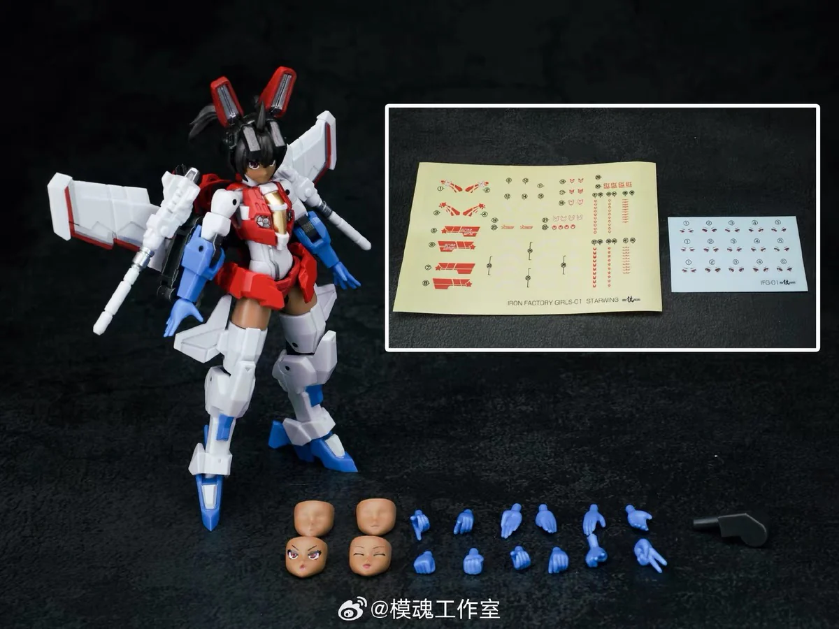 Iron Factory IF G-01 IFG01 Girls 01 Starwing Starscream Animed Figure(Mecha Girl Starscream) Non Transformable 4 Iron Factory IF G-01 IFG01 Girls 01 Starwing Starscream Animed Figure(Mecha Girl Starscream) Non Transformable