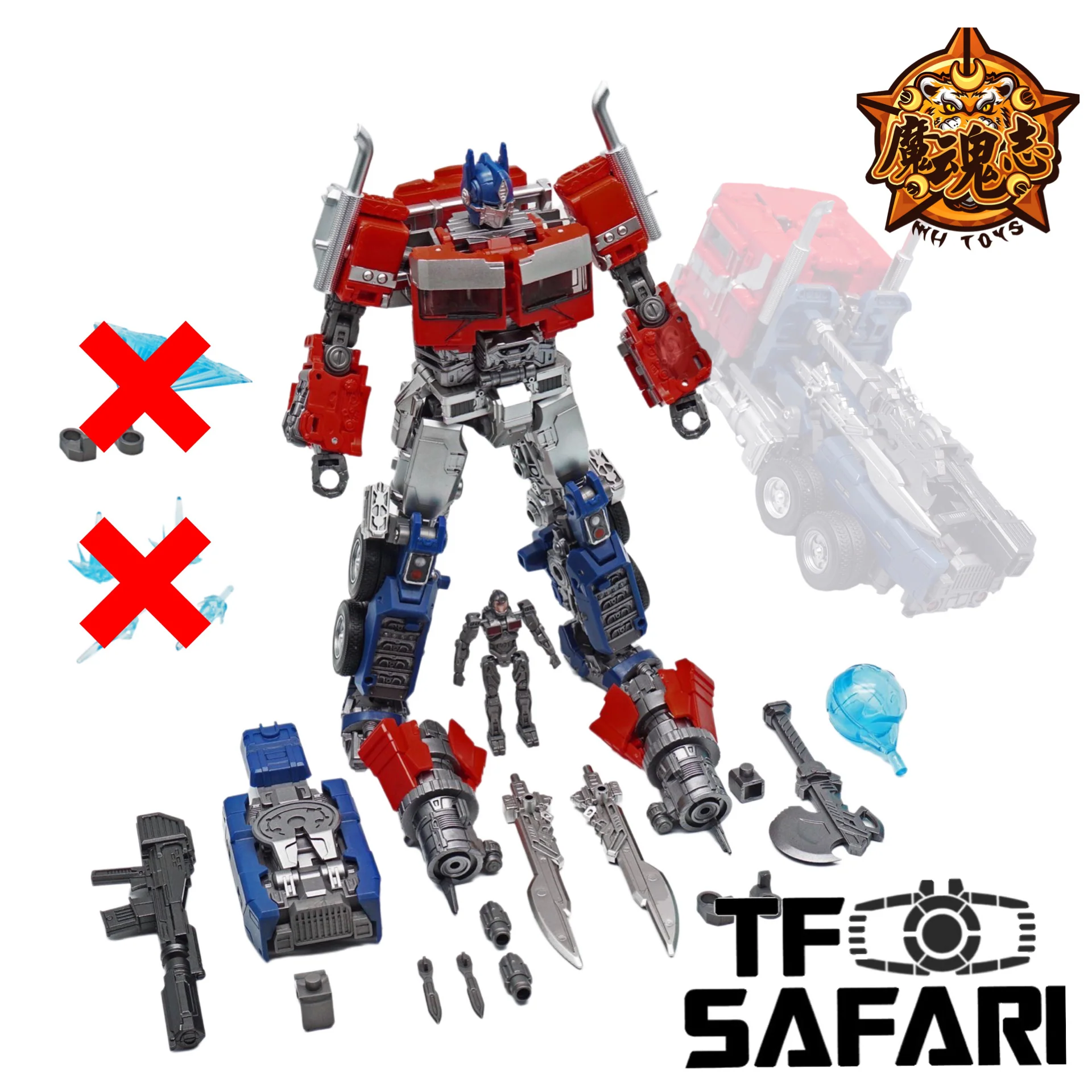 【Standard Version】4th Party MHZ Toys MHM01 MHM-01 Supreme Commander (Oversized Studio Series 102 SS102 RotB OP)Standard Version 20cm / 8"