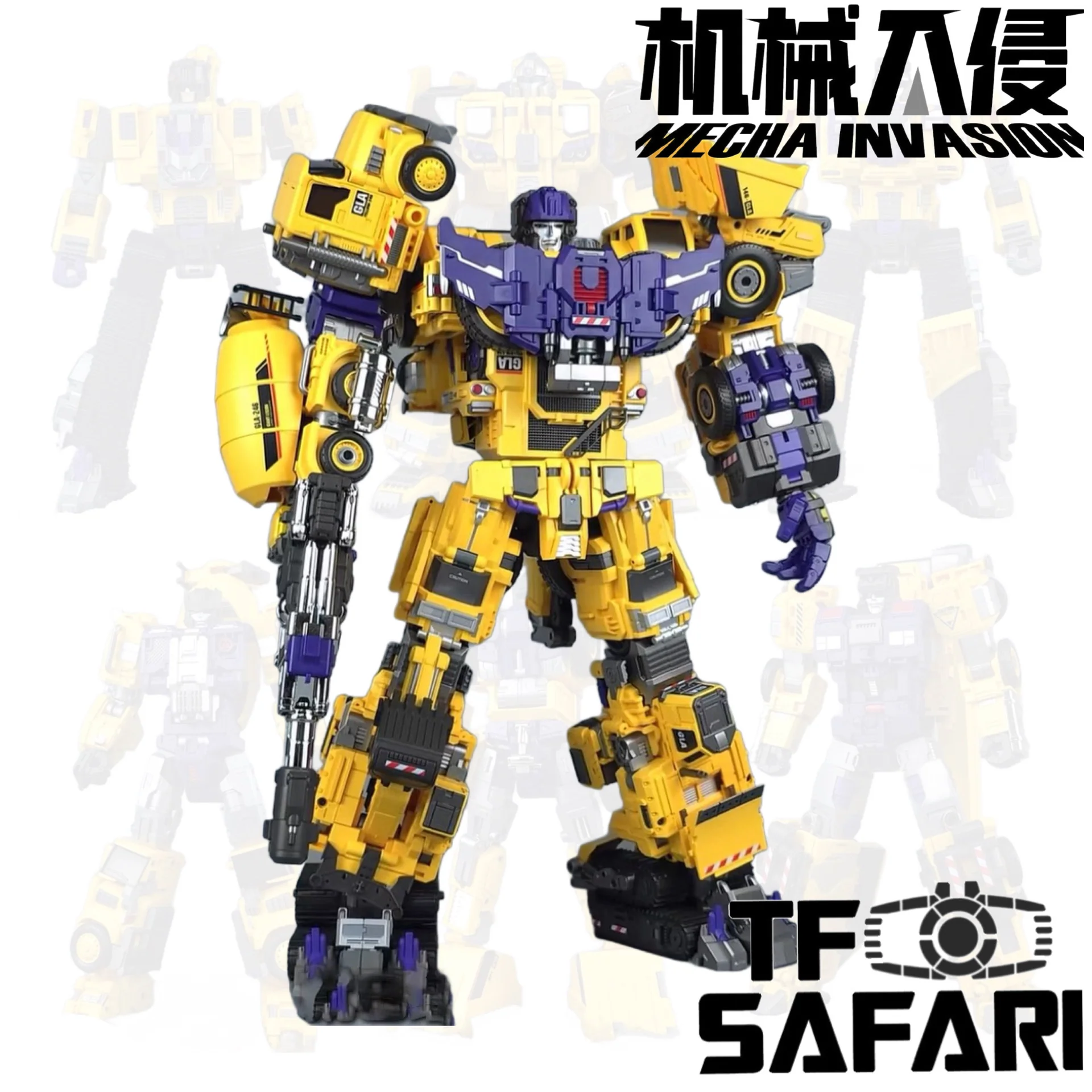 【Pre-Order】Mecha Invasion GLA01-06Y GLA-01-06Y Construct Titan (Constructors Devastator) Combiner (6 in 1 set)