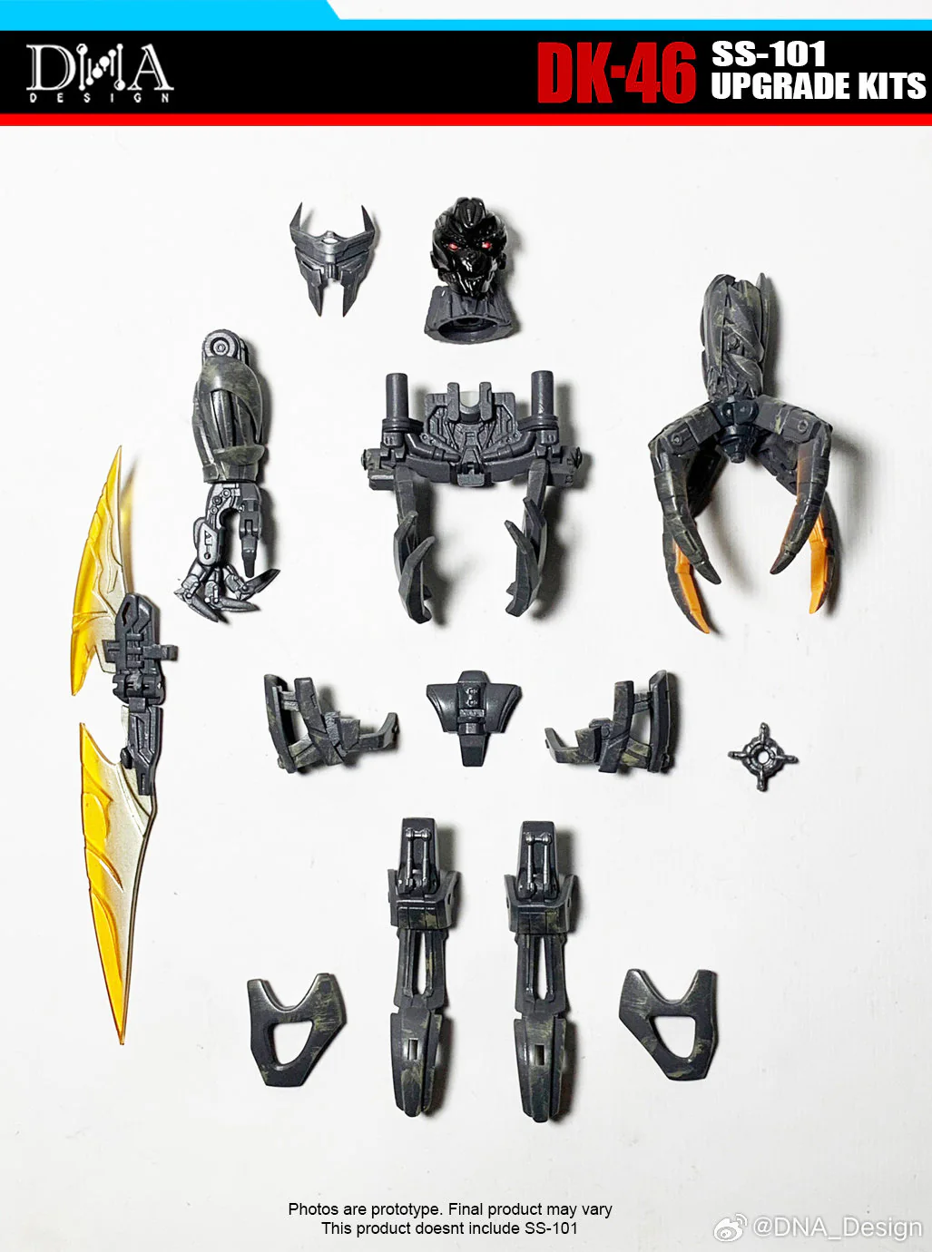 DNA Design DK-46 DK46 Upgrade Kits for Studio Series SS101 SS-101 Scourge (RotB Rise of the Beast Movie) 3 DNA Design DK-46 DK46 Upgrade Kits for Studio Series SS101 SS-101 Scourge (RotB Rise of the Beast Movie)